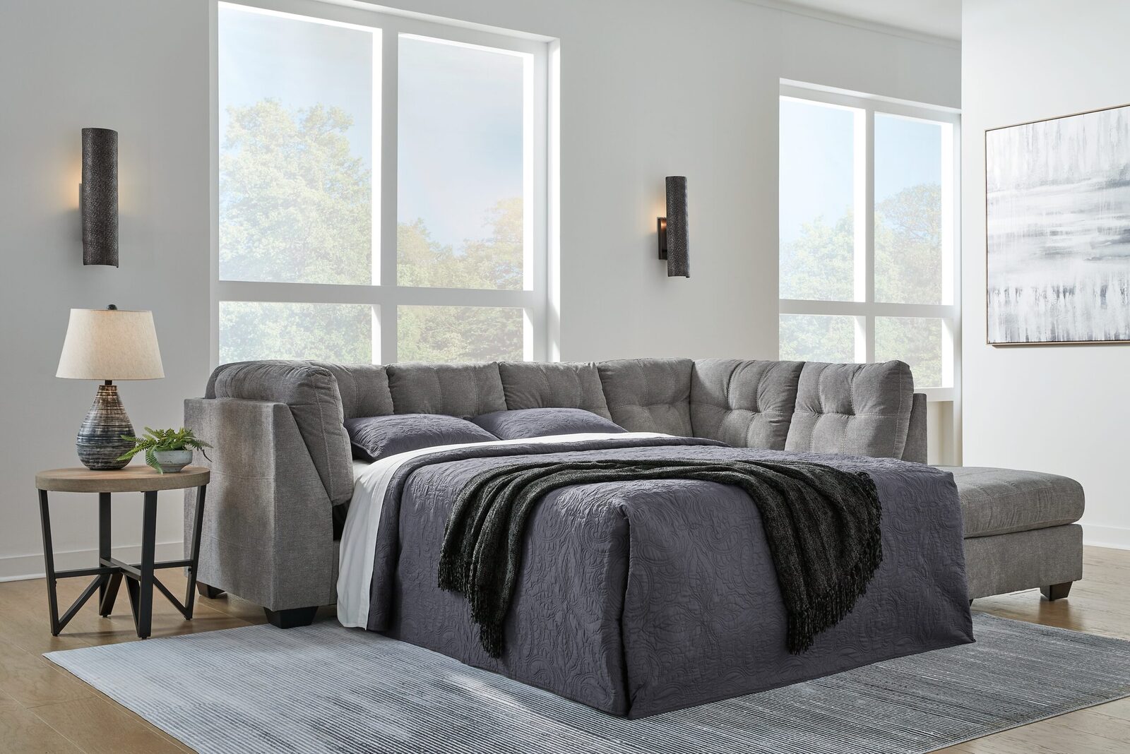 Marleton - Laf Full Sofa Sleeper - Gray