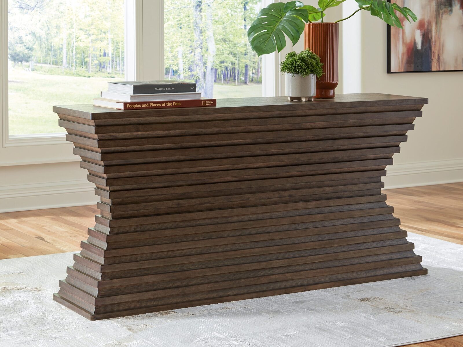 Hannodream - Sofa Table - Warm Brown - Image 2