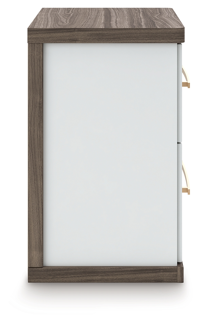 Kendanport - 3 Pc. - Dresser And 2 Nightstands - Brown / White - Image 13