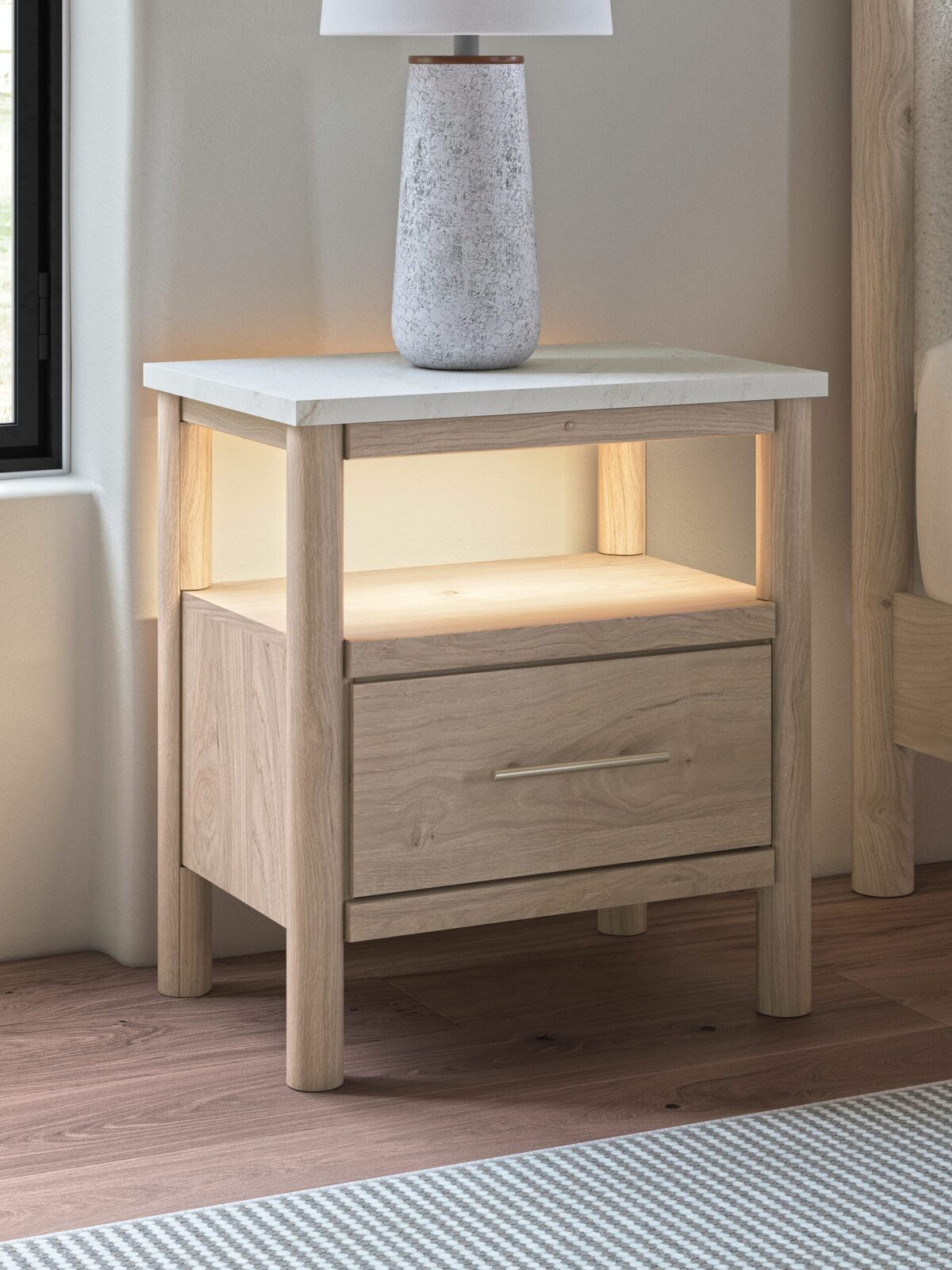 Cadmori - One Drawer Night Stand - Two-Tone - Image 12