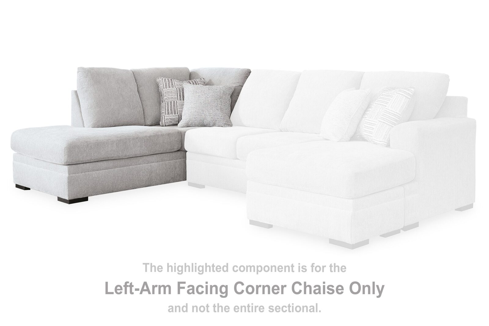 Gabyleigh - Laf Corner Chaise - Nickel - Image 2