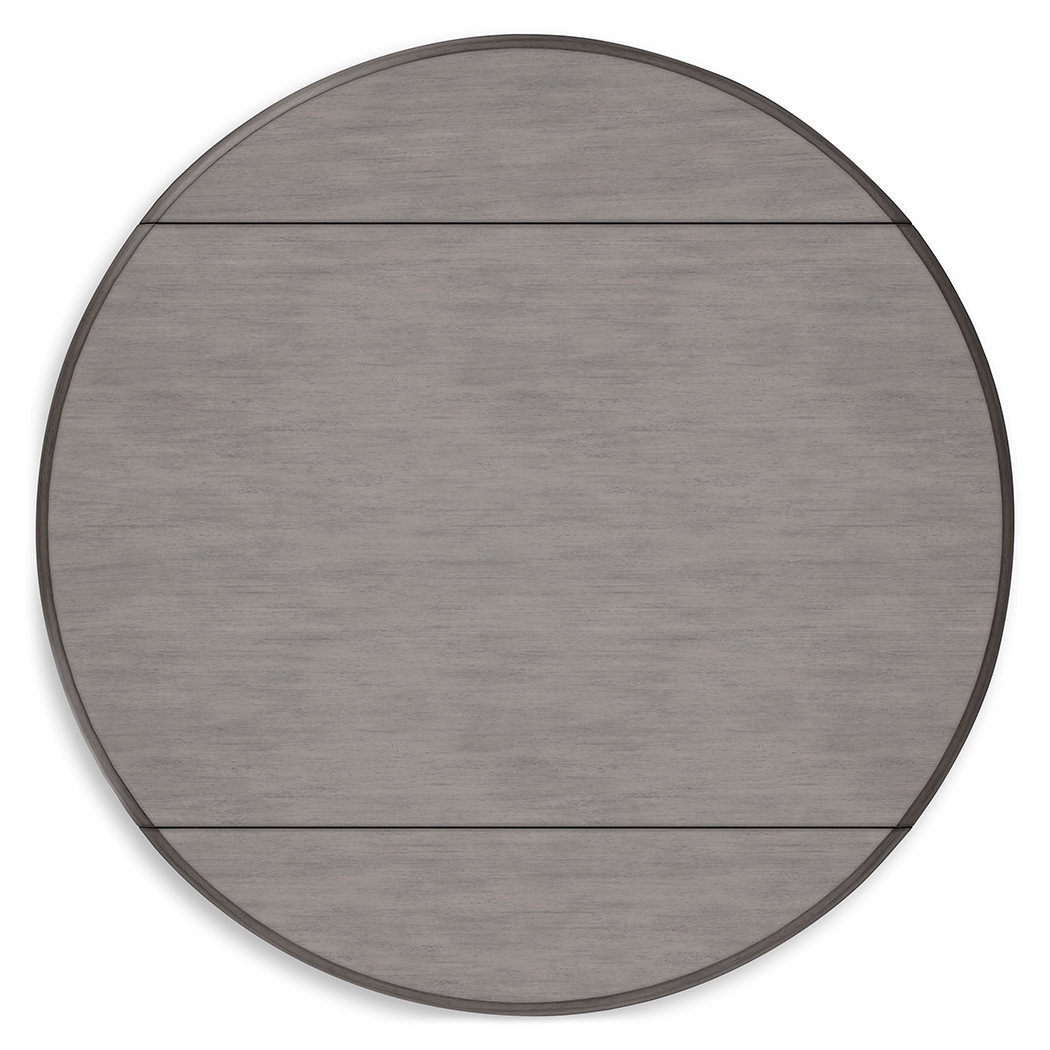 Shullden - Round Drm Drop Leaf Table - Gray - Image 5