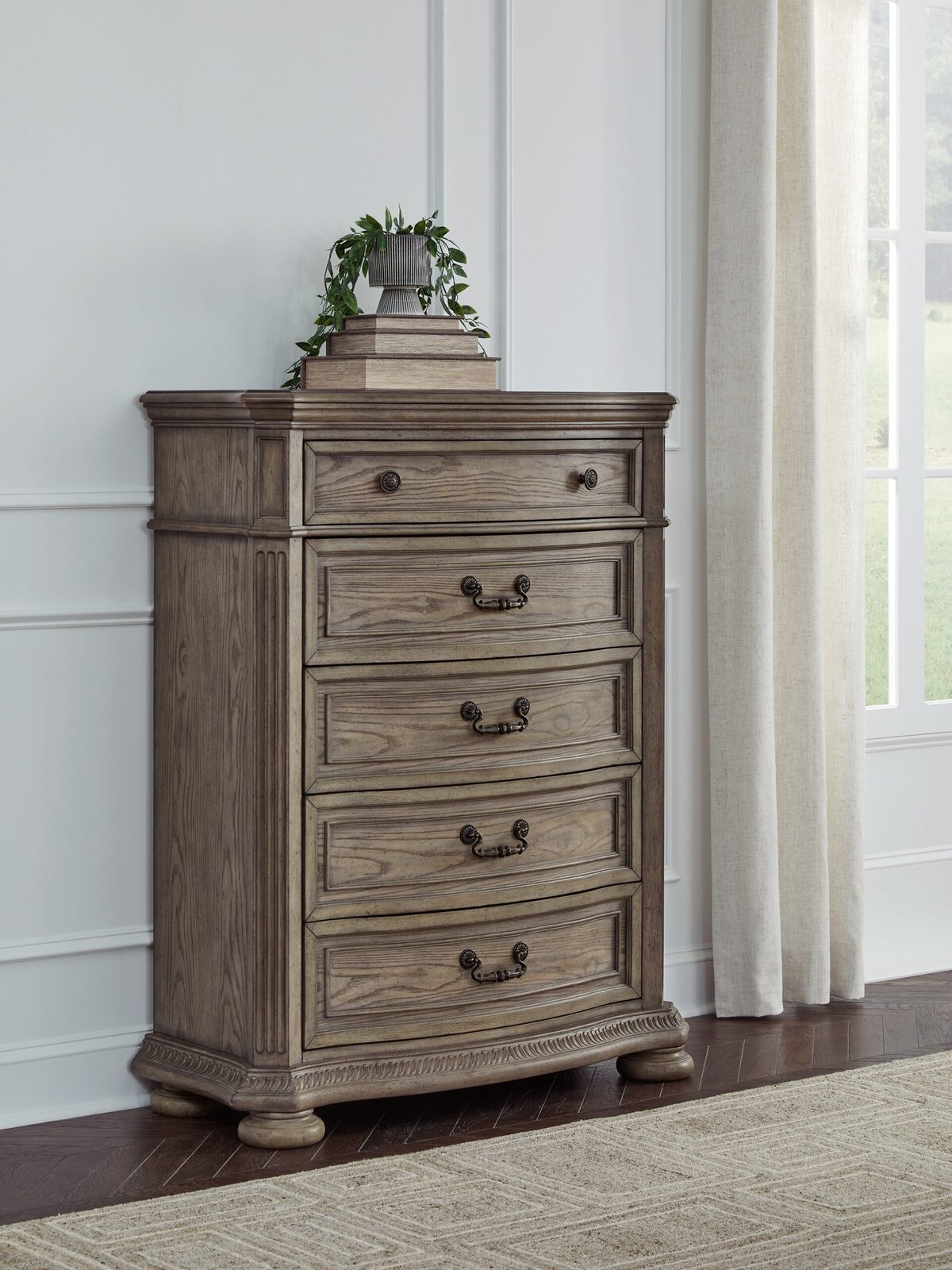 Ardenfield - Five Drawer Chest - Light Brown - Image 2
