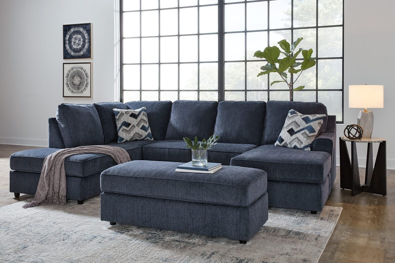 Albar Place - Sectional With Ottoman - Image 2