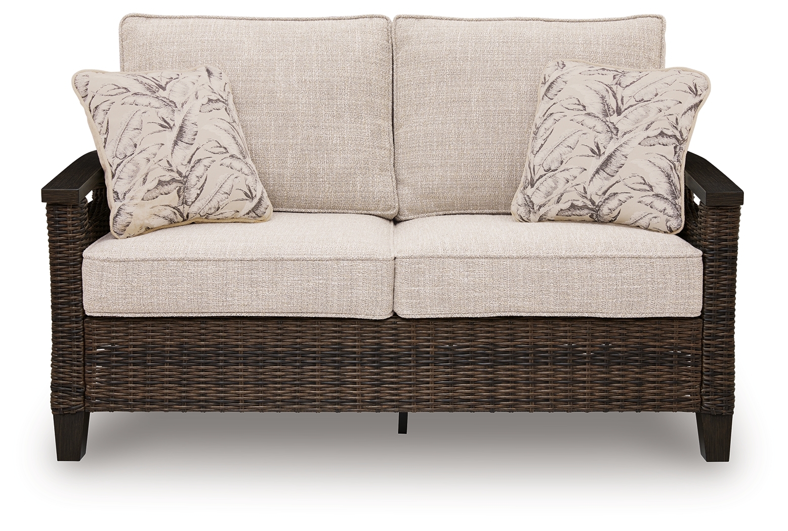 Monterey Point - Loveseat With Cushion - Dark Brown - Image 3