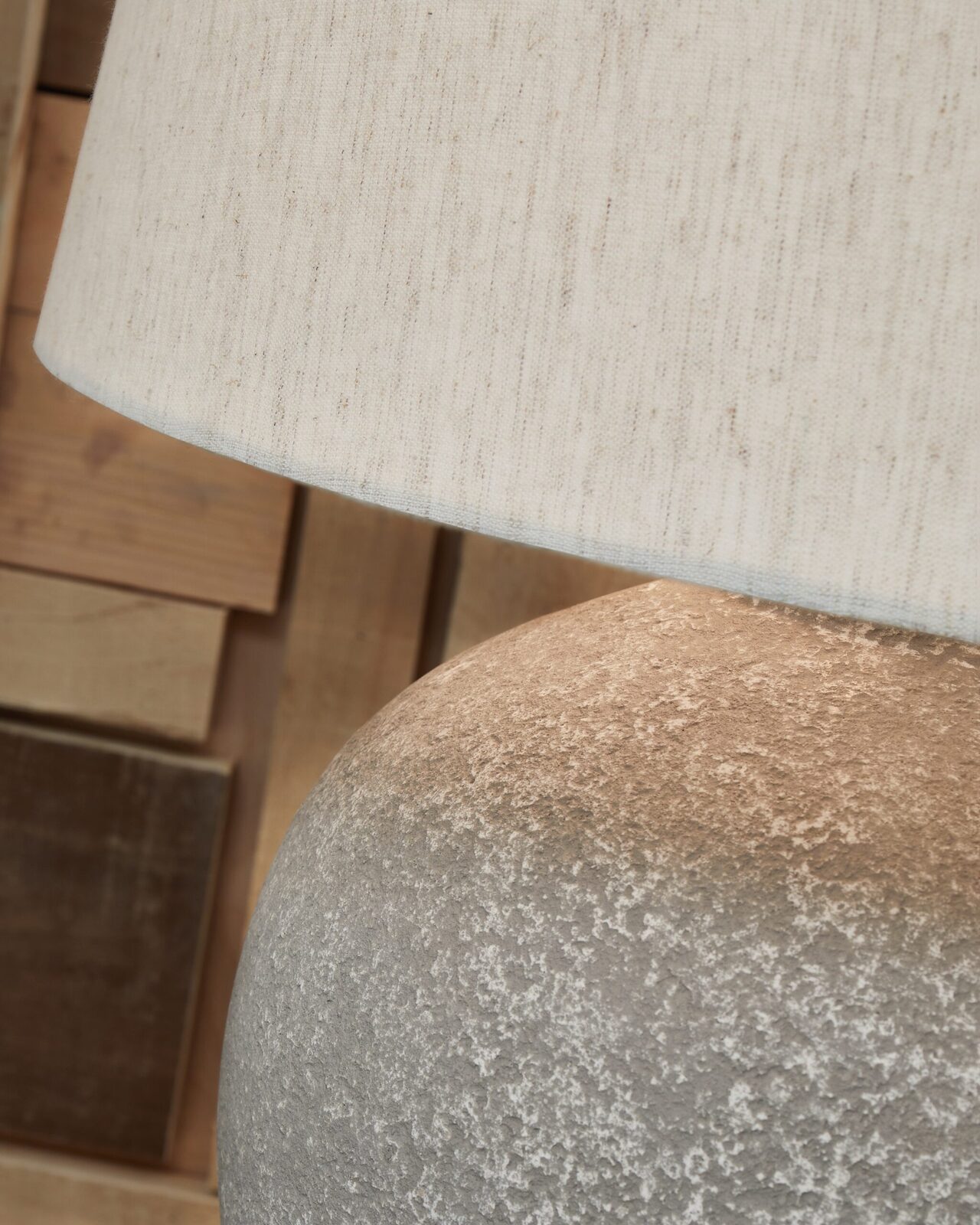 Dreward - Paper Table Lamp - Distressed Gray - Image 4