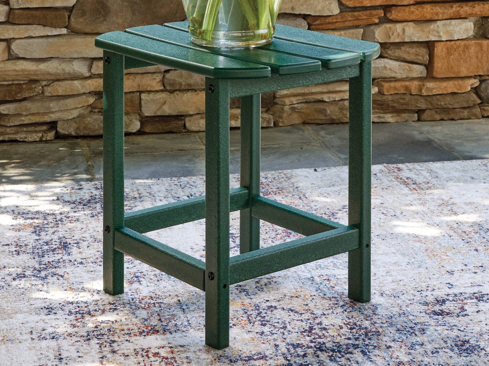 Sundown Shores - Rectangular End Table - Green - Image 2