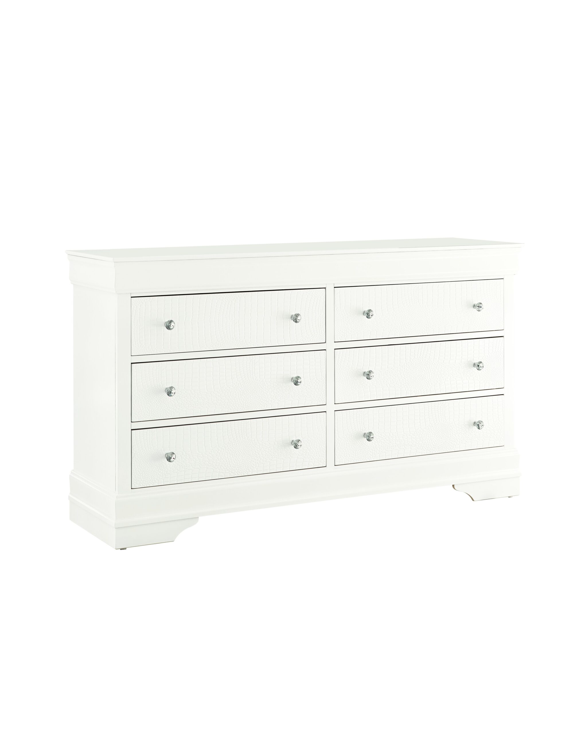 Pompei - 4 Piece Twin Bedroom Set (Bookcase Twin Bed, Dresser, Mirror And Nightstand) - White - Image 5