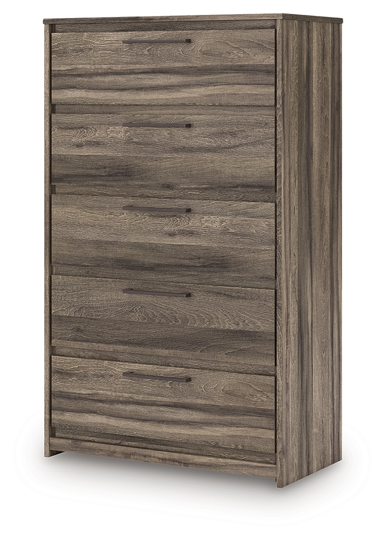 Elbrim - Five Drawer Chest - Brown - Image 3