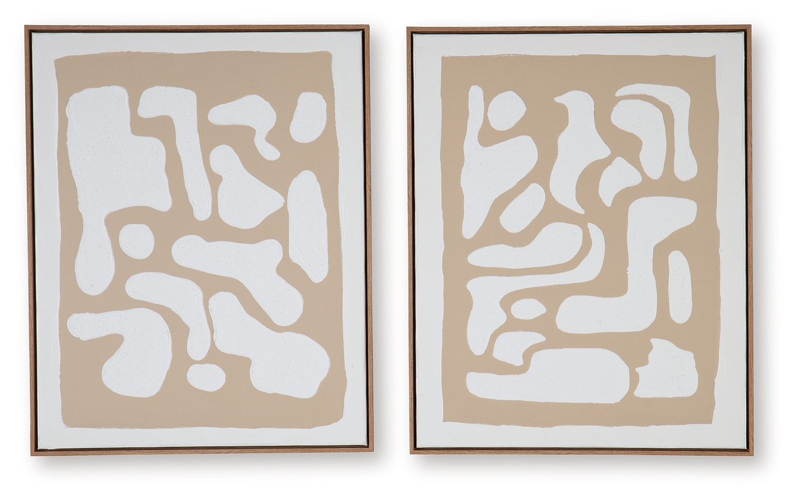 Waldett - Wall Art Set (Set of 2) - Beige / White - Image 5