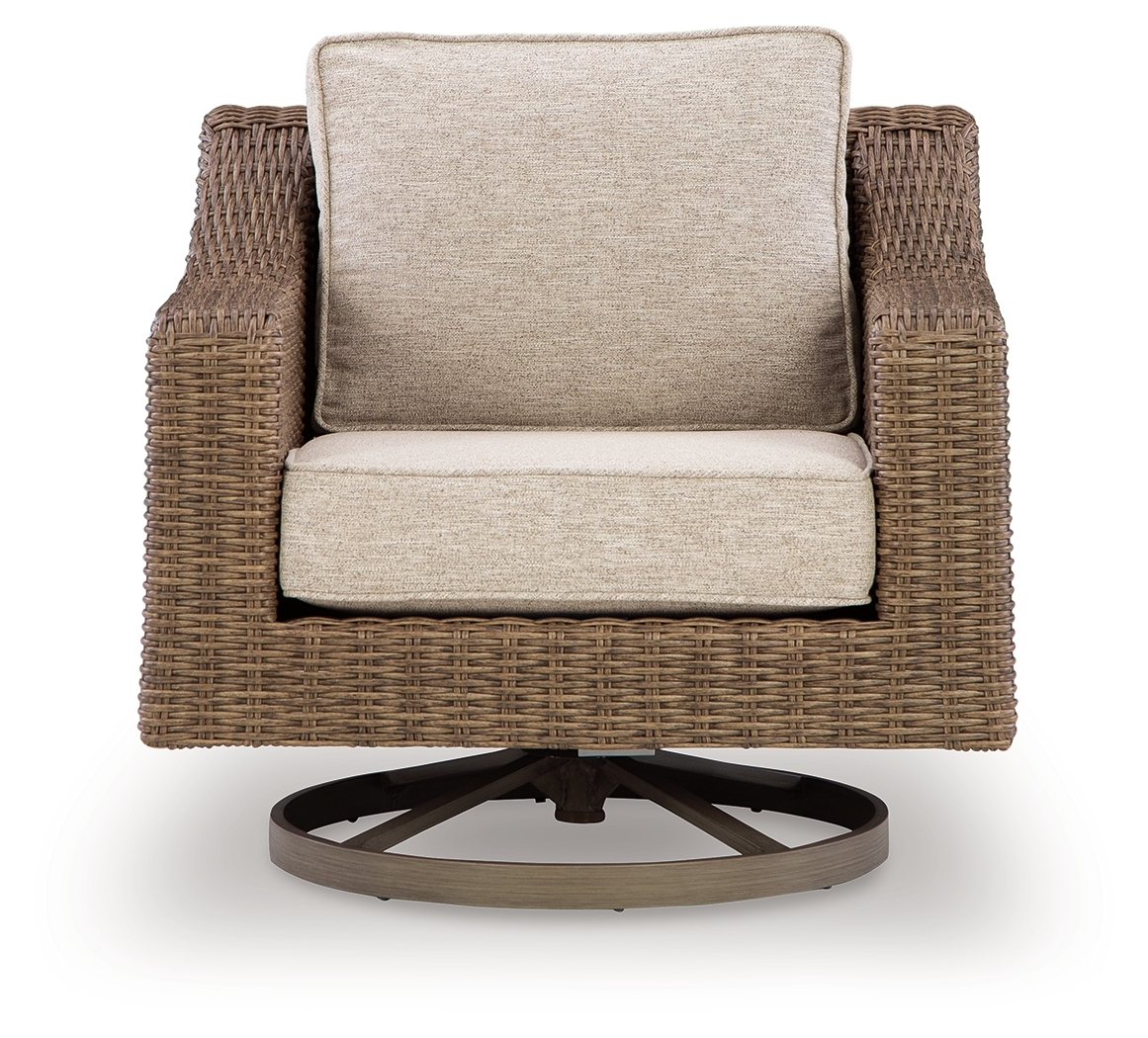 Laguna Heights - Swivel Lounge With Cushion - Beige - Image 3