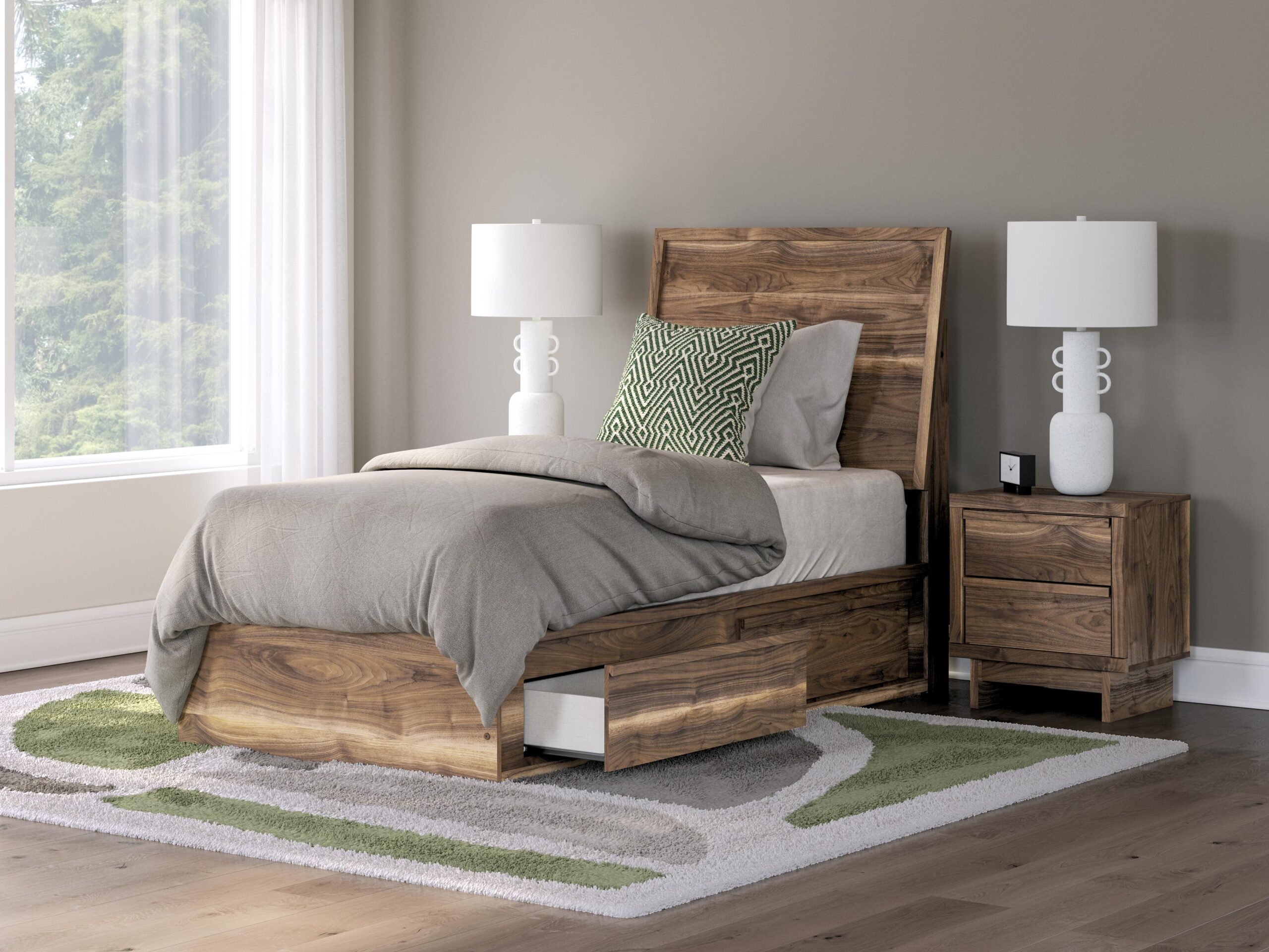 Chirason - Panel Bed With Storage - Image 5