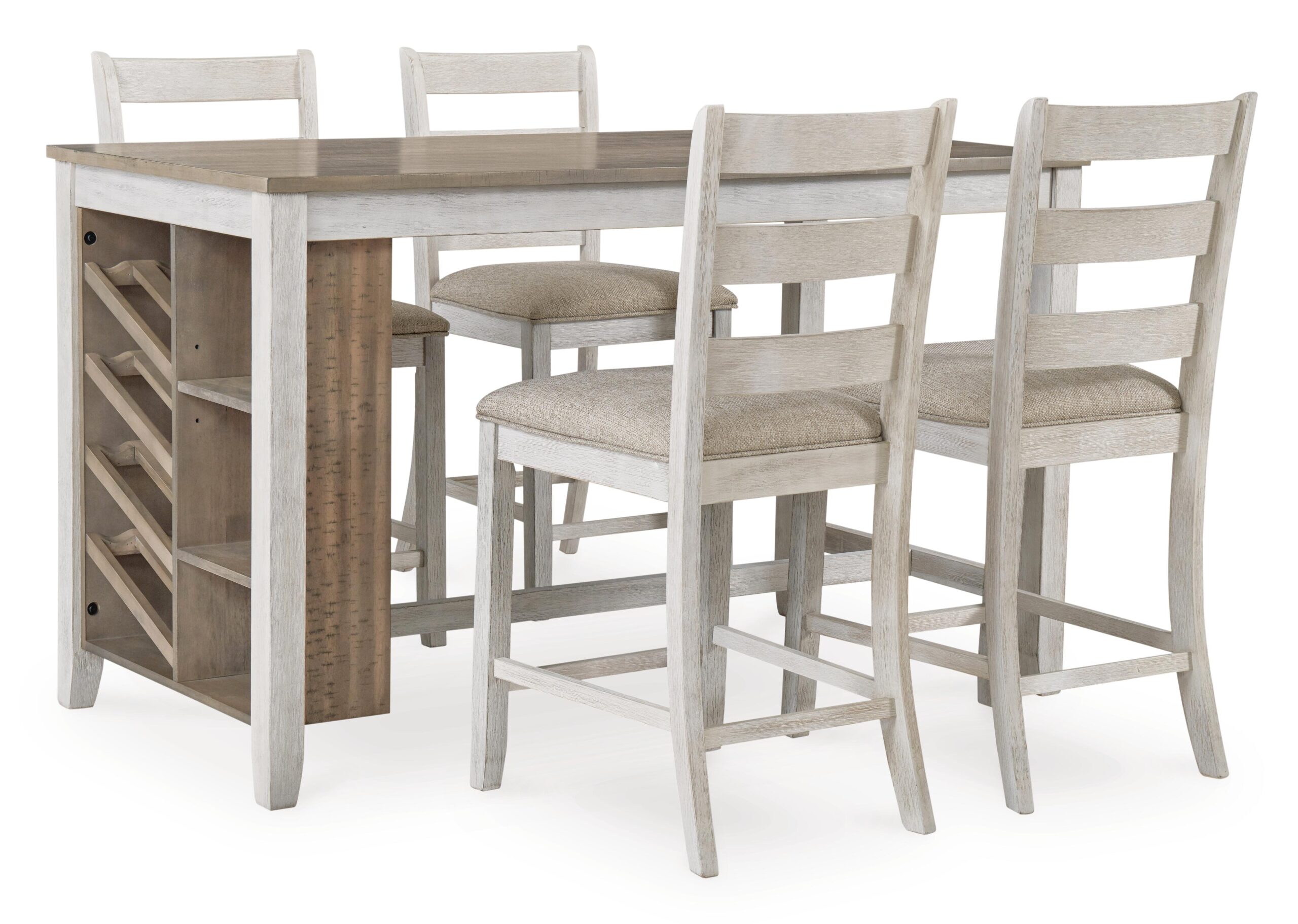 Skempton - Rectangular Counter Table With Storage - White - Image 3