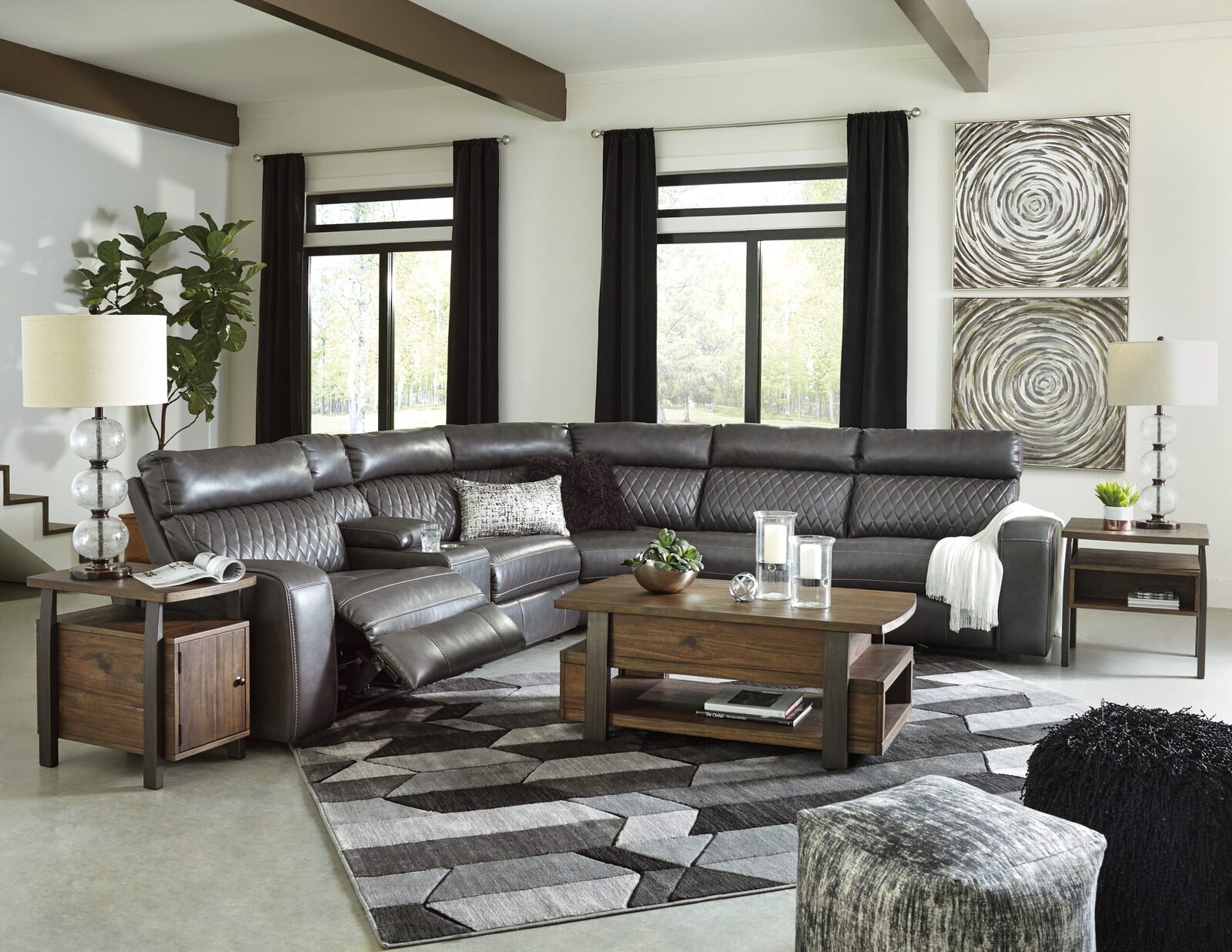 Samperstone - Power Reclining Sectional - Image 21