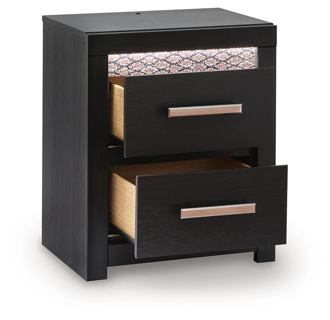 Brizmore - Two Drawer Night Stand - Black - Image 4
