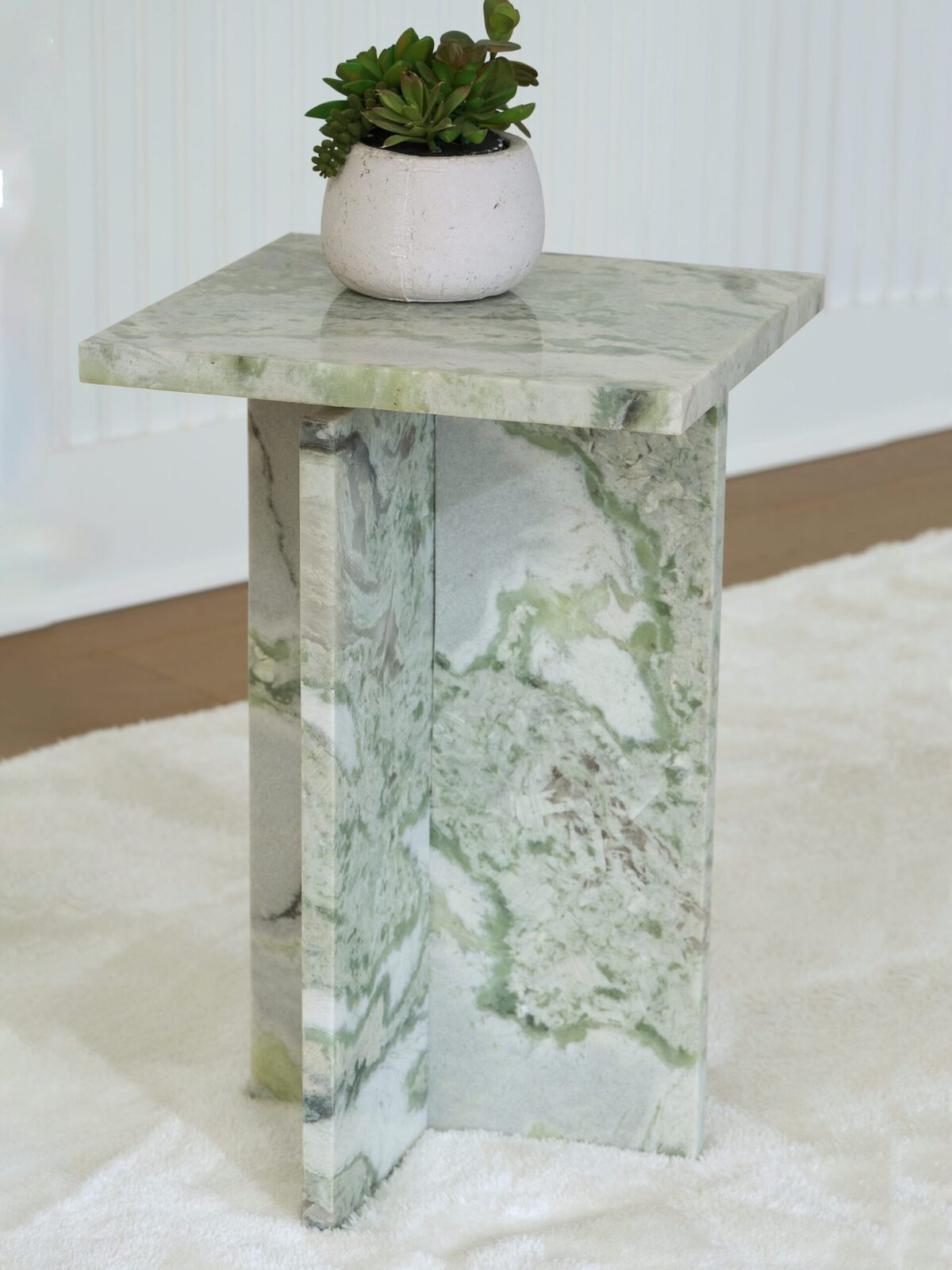 Deaconwell - Accent Table - White / Green - Image 2