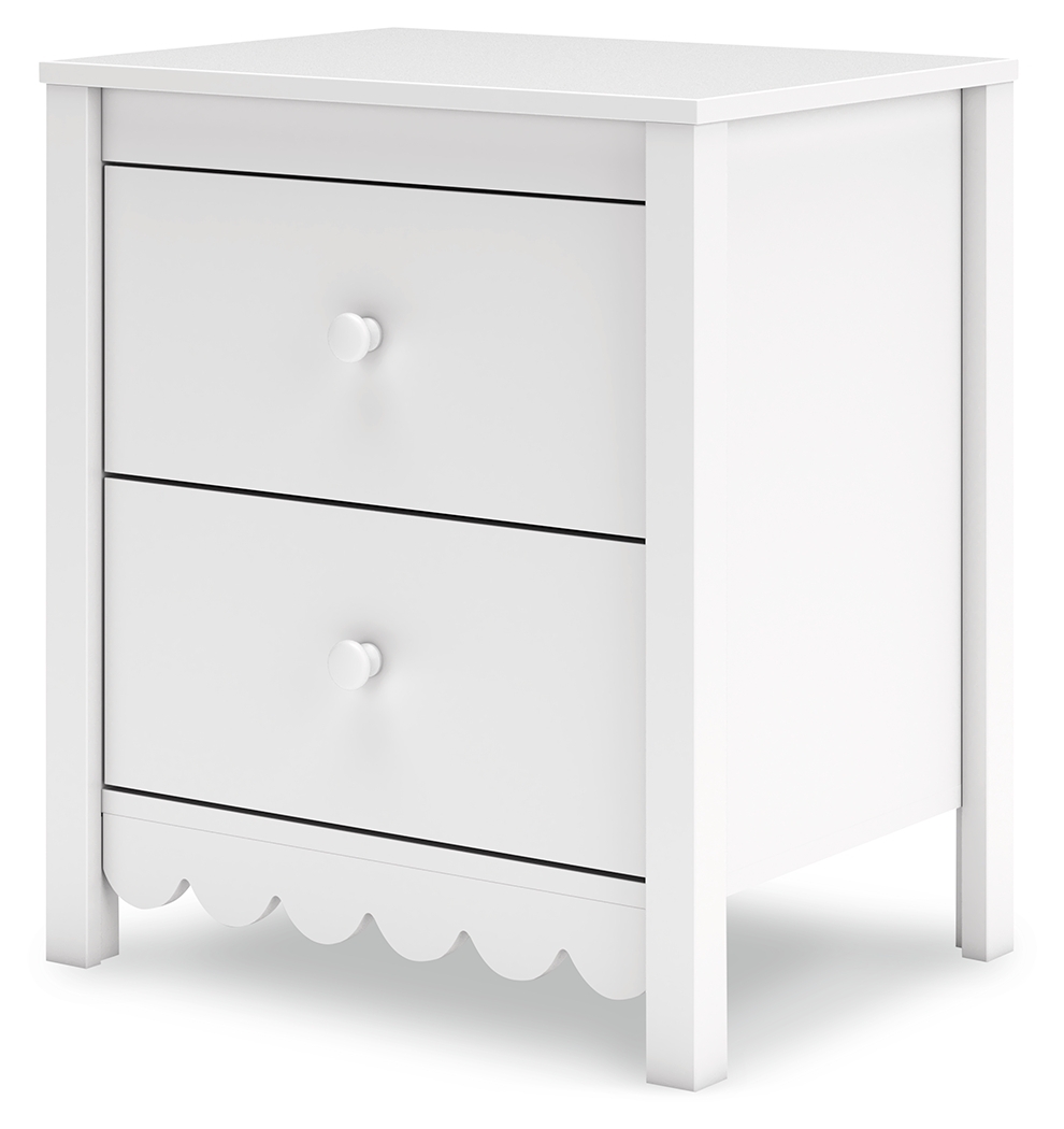 Hallityn - Two Drawer Night Stand - White - Image 6