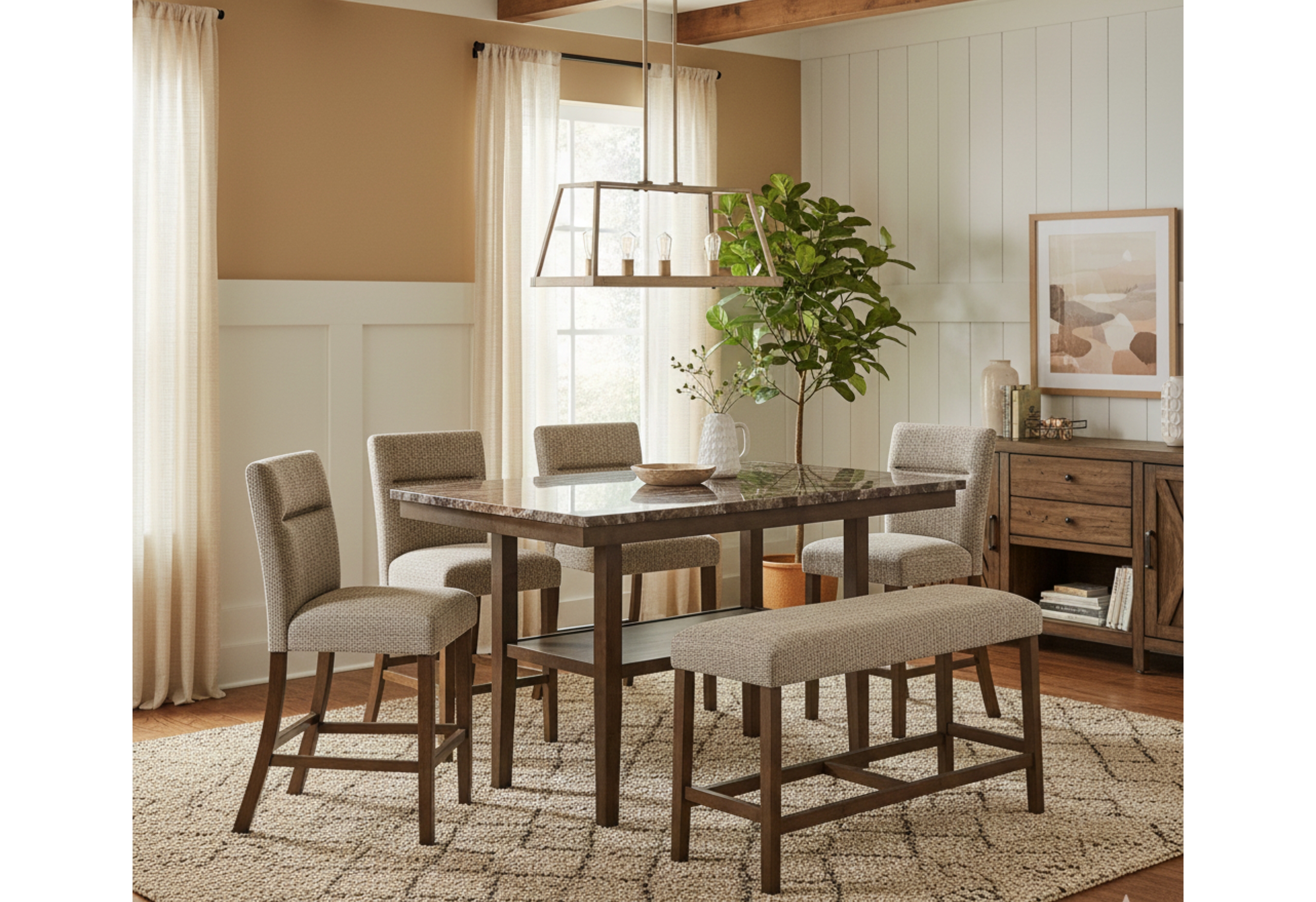 D4355 - Dining Room Set - Dark Brown - Image 7