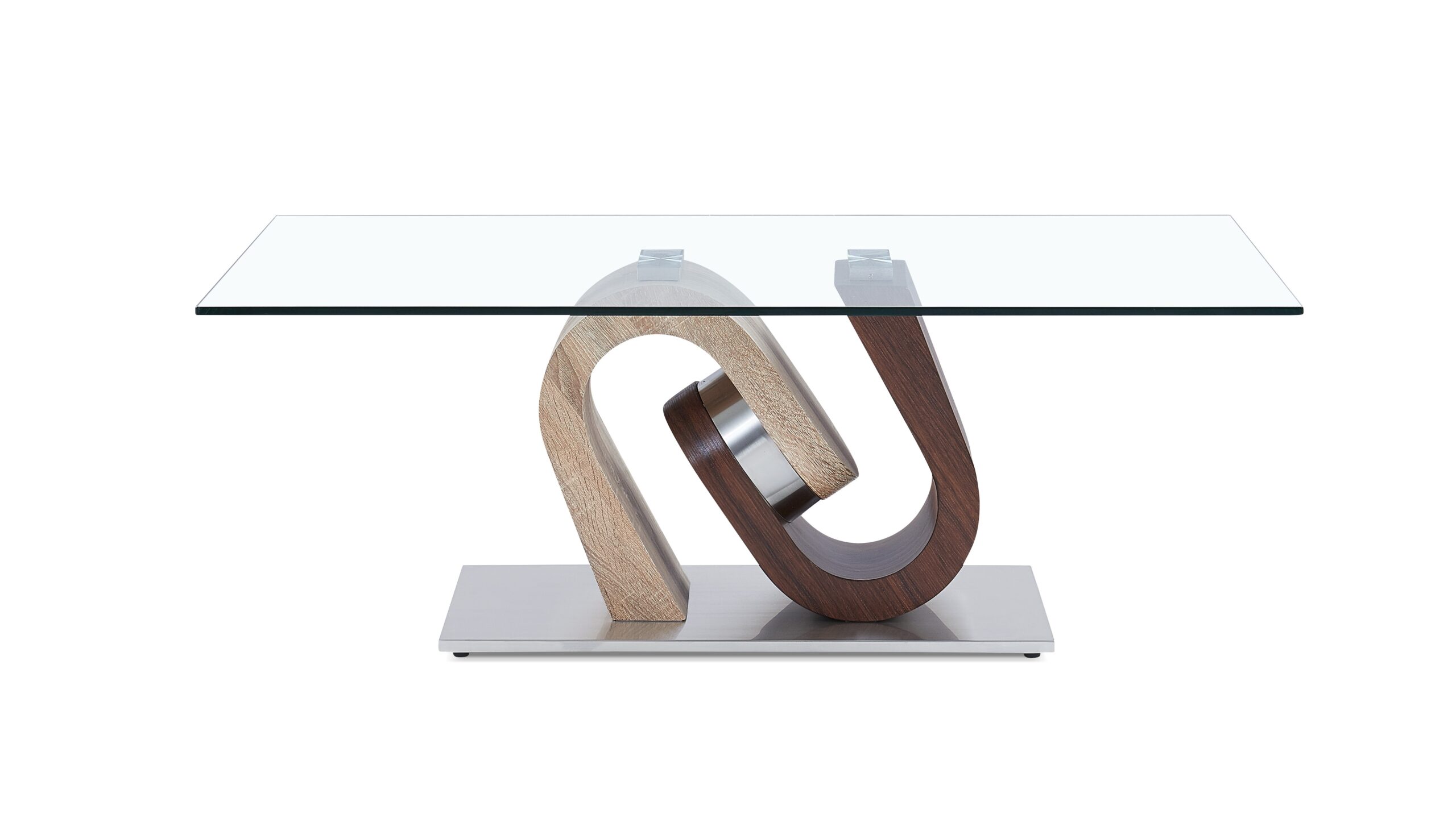 T4126 - Coffee Table - Dark Brown / Oak - Image 2