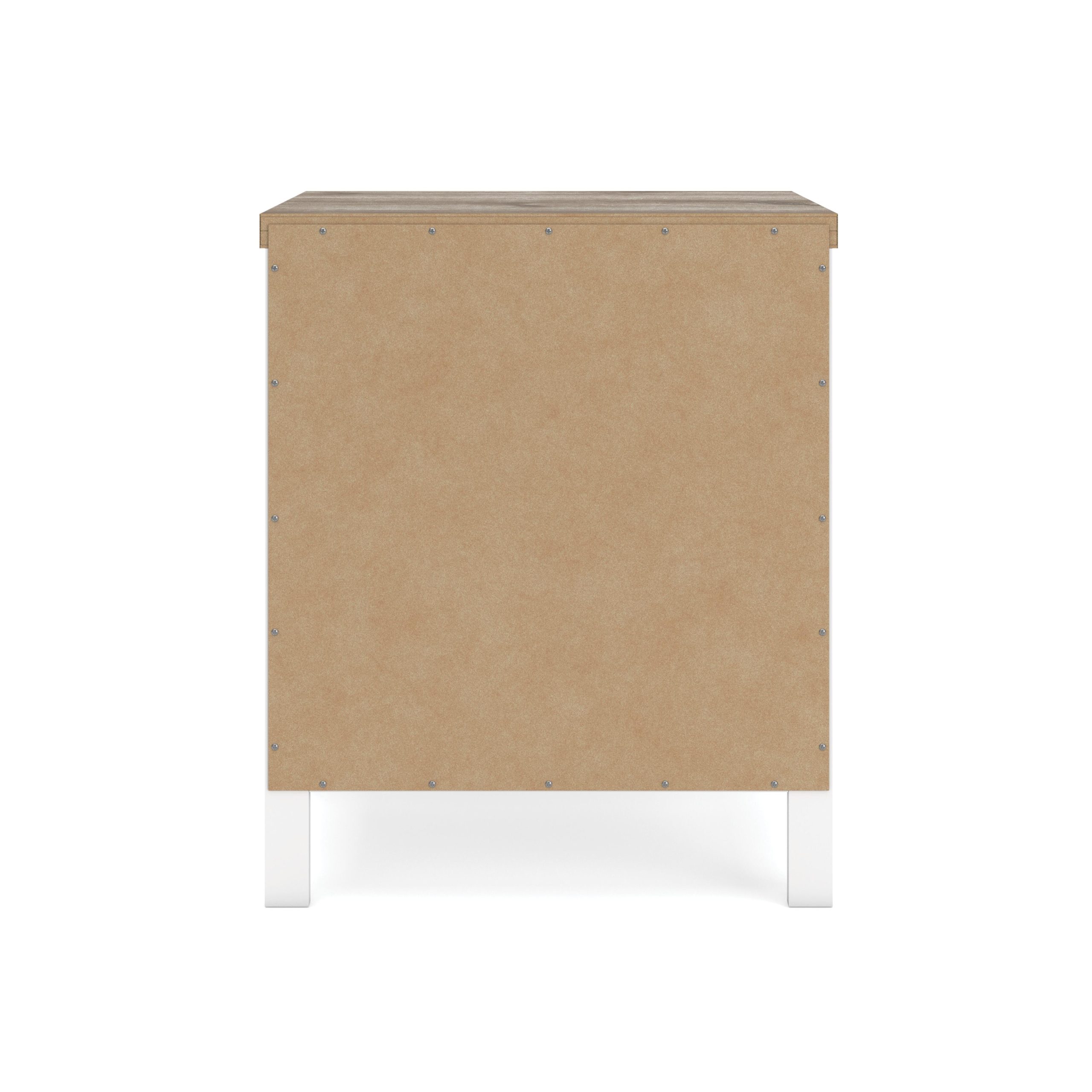 Kerisden - Two Drawer Night Stand - White / Brown - Image 6