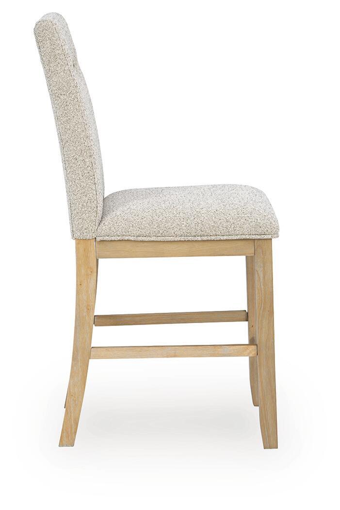Lasinger - Upholstered Barstool (Set of 2) - Light Brown - Image 5