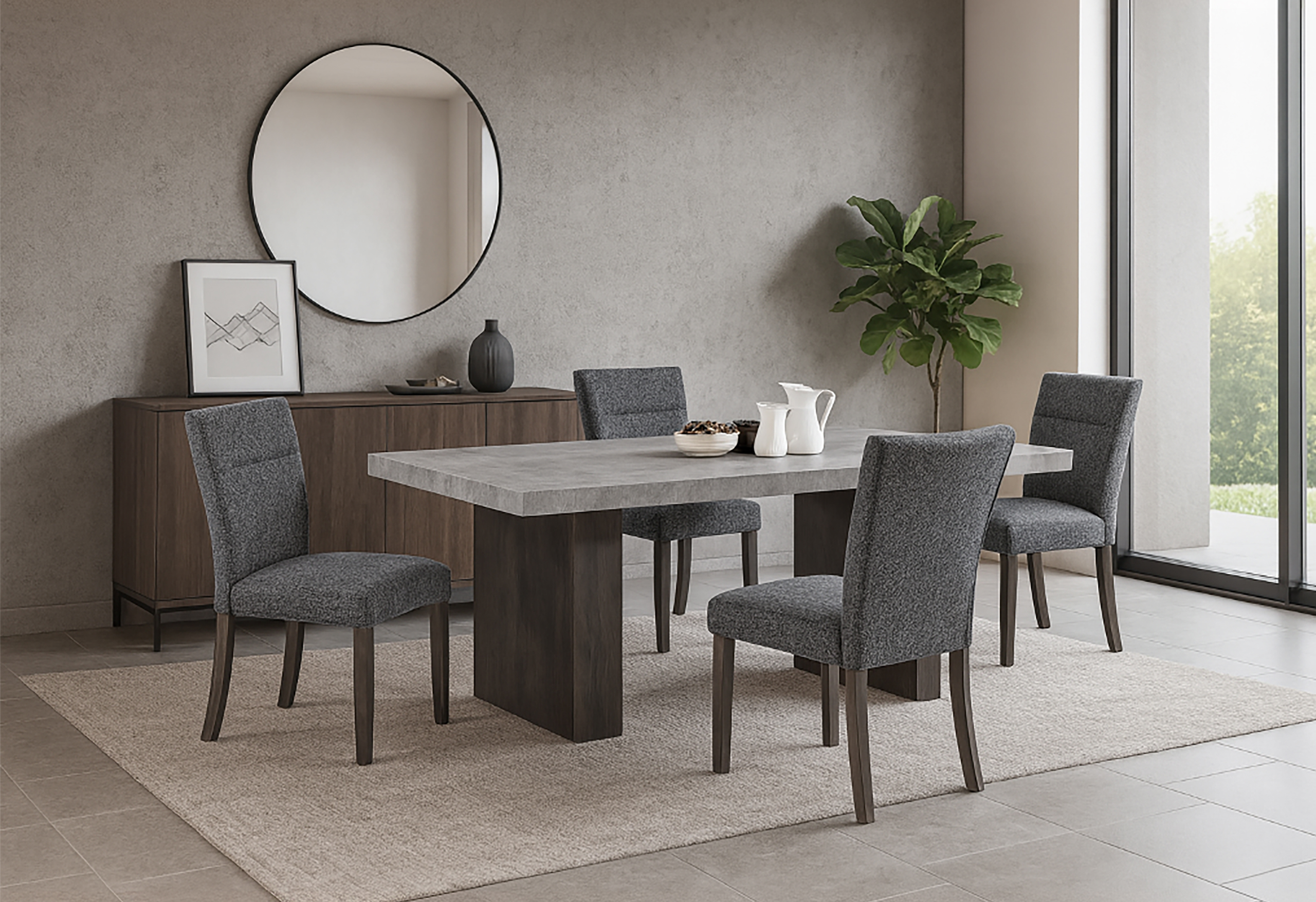 D2410DT - Dining Table Top - Gray - Image 3