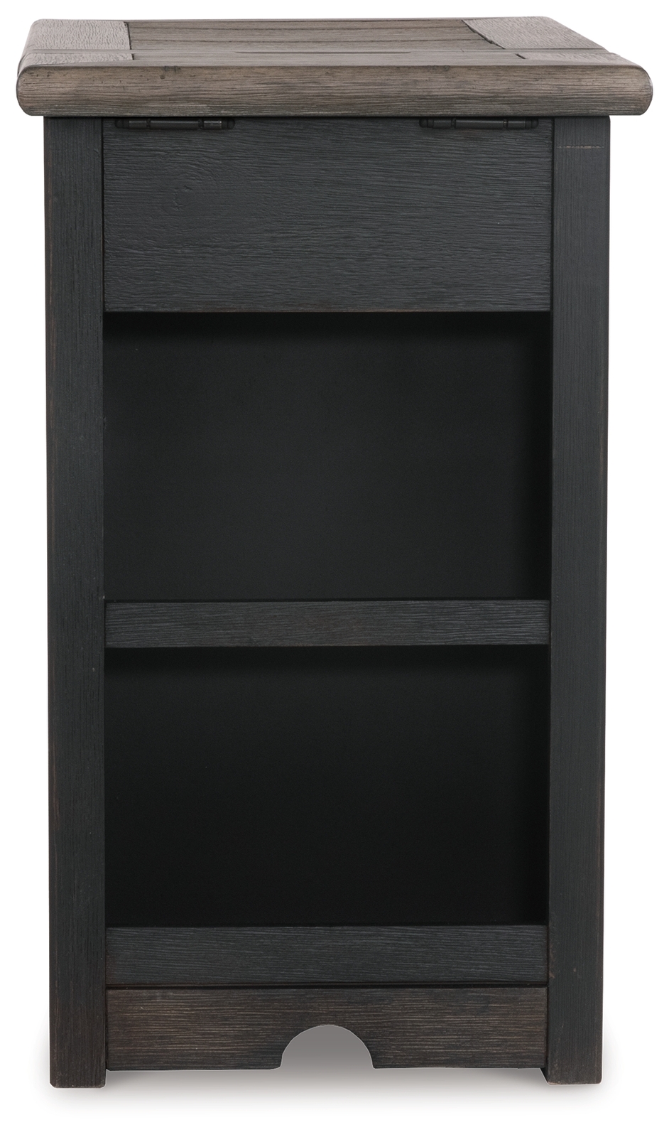 Tyler Creek - Chair Side End Table - Grayish Brown / Black - Image 7