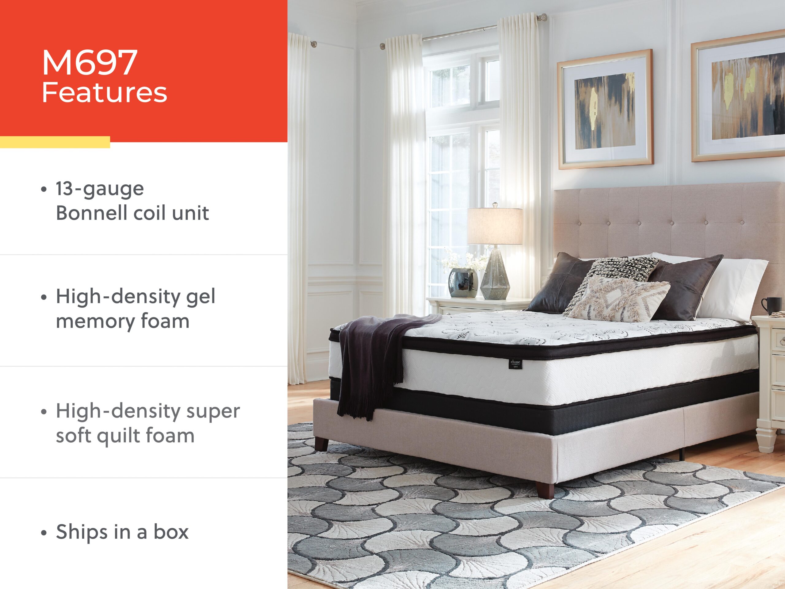 Chime 12 Inch Hybrid - Ultra Plush Hybrid Mattress - Image 26