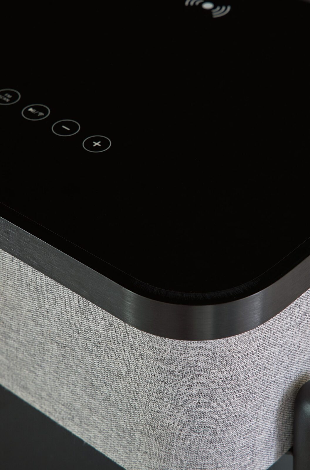 Jorvalee - Accent Table with Speaker - Gray / Black - Image 8