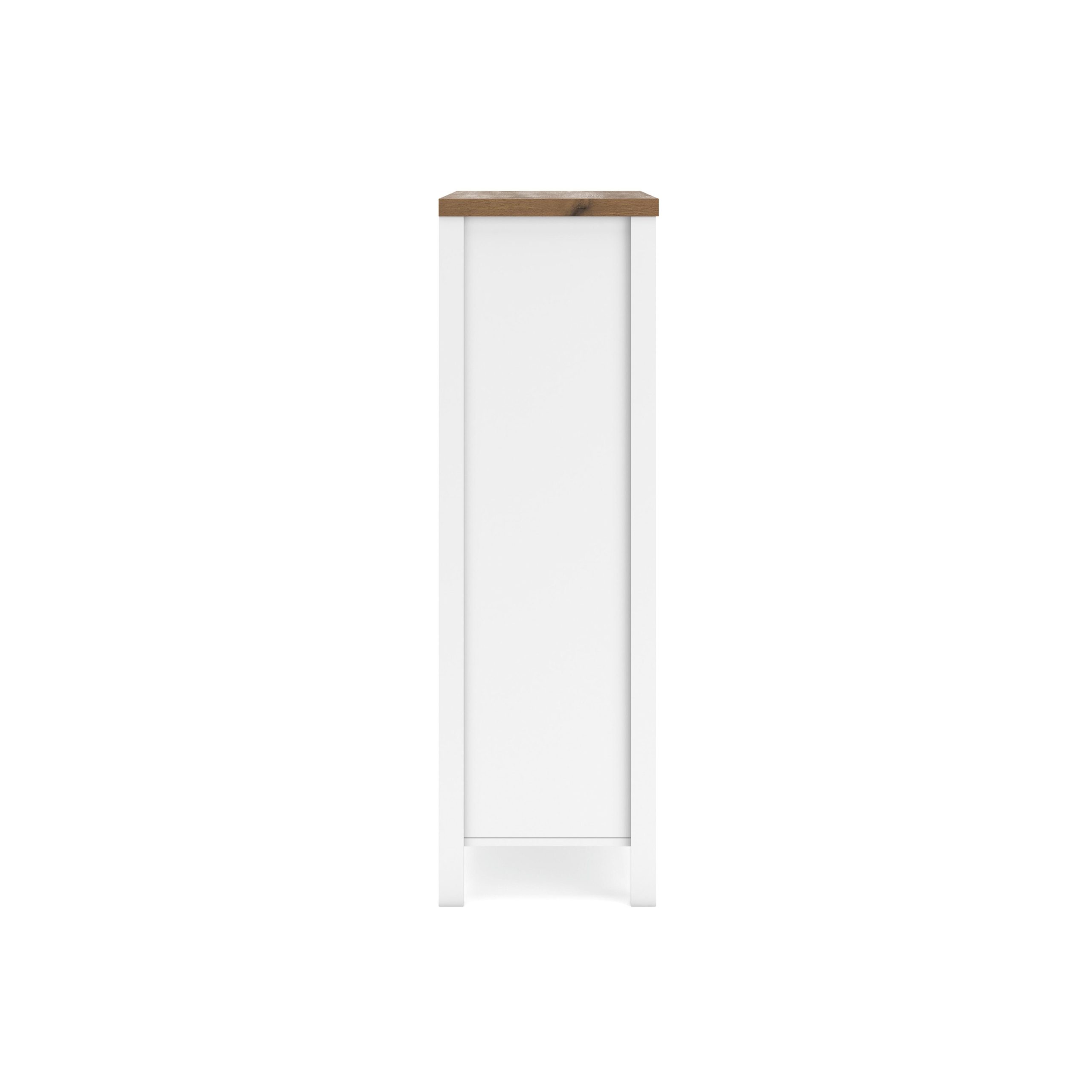 Kerisden - Five Drawer Chest - White / Brown - Image 7