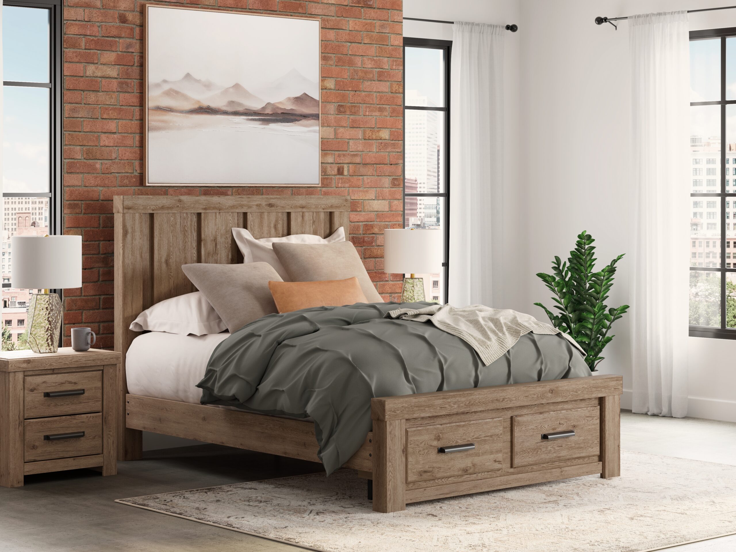 Oliandon - Panel Storage Bed - Image 3