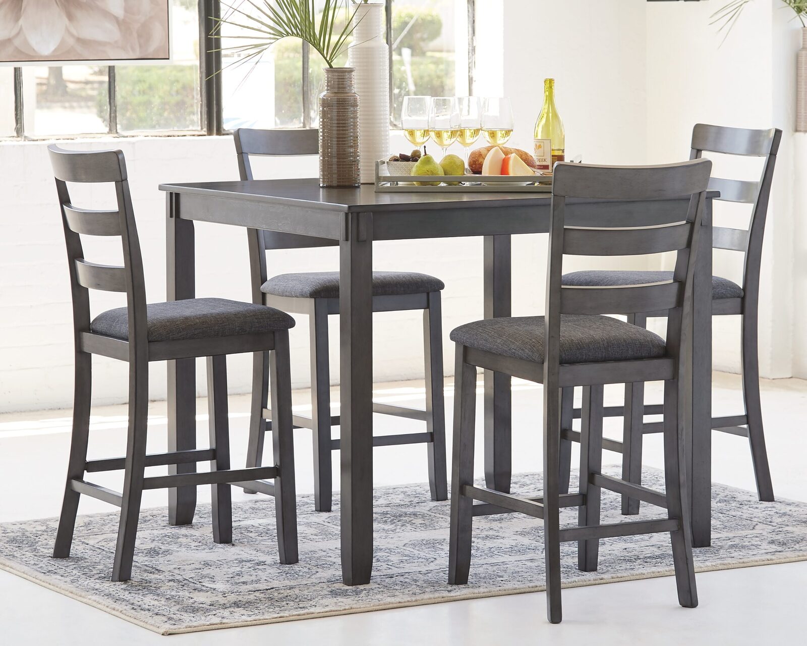 Bridson - Square Counter TBL Set (Set of 5) - Gray - Image 2