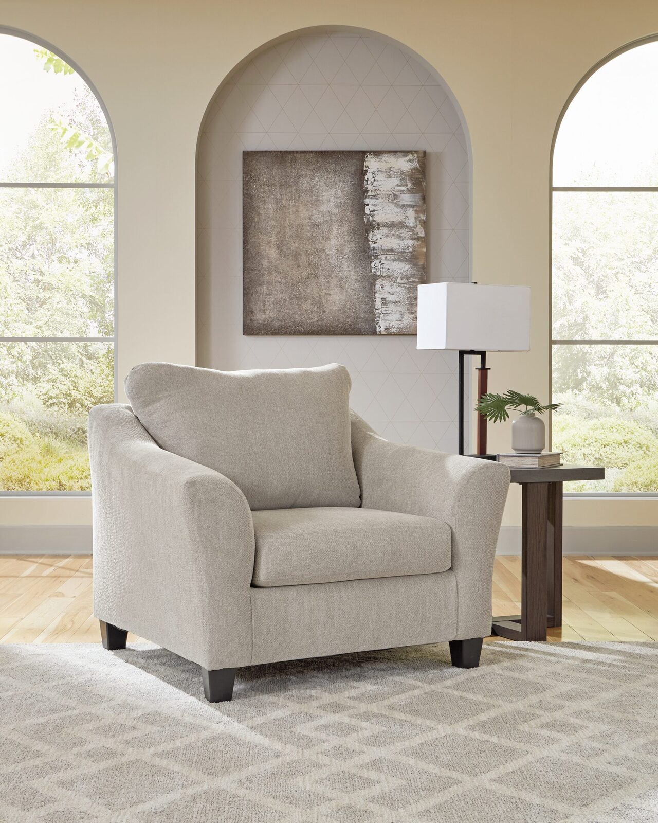 Willarae - 2 Pc. - Chair And A Half, Ottoman - Taupe - Image 2