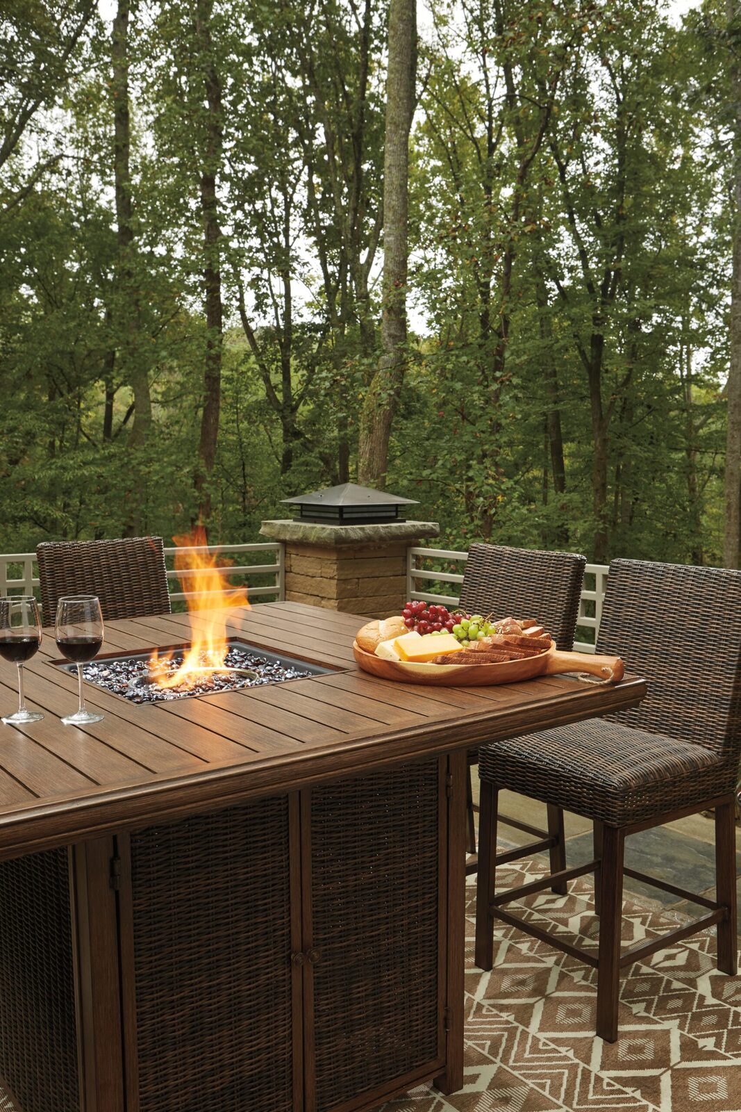 Paradise Trail - Outdoor Fire Pit Table Set - Image 5