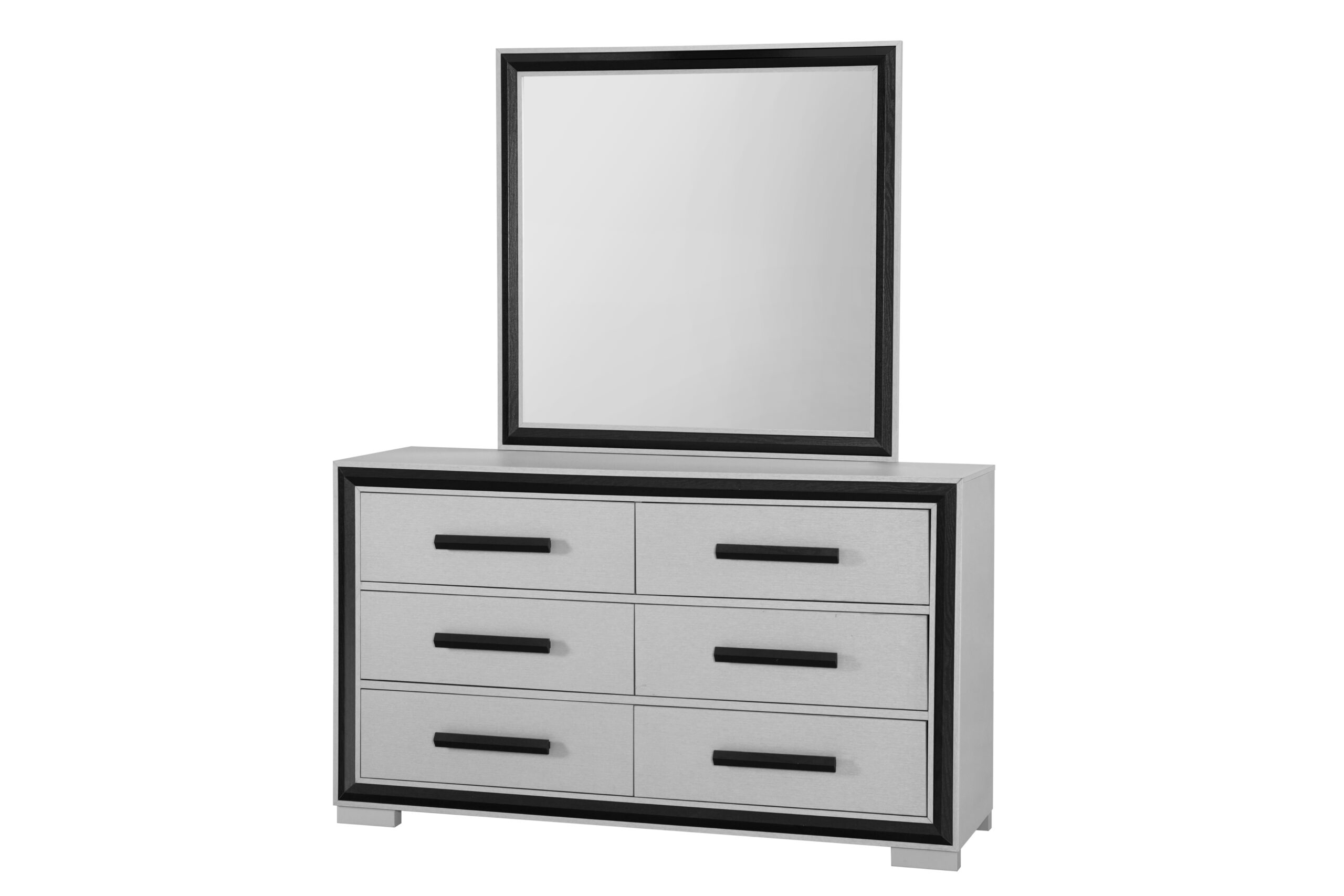 Amelia - 5 Piece Full Bedroom Set With LED, Cooler And Speaker - Black / Gray - Image 4