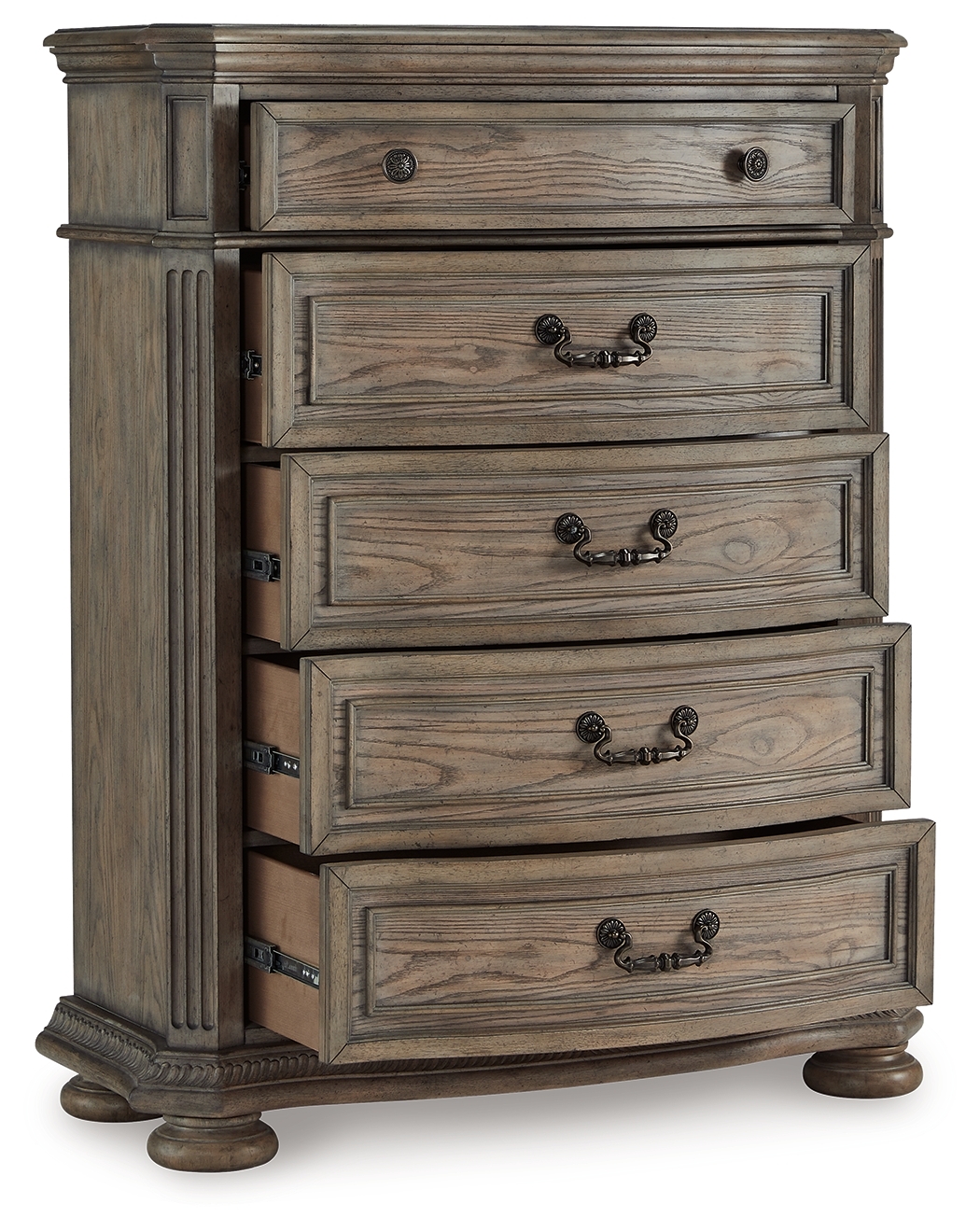 Ardenfield - Five Drawer Chest - Light Brown - Image 3