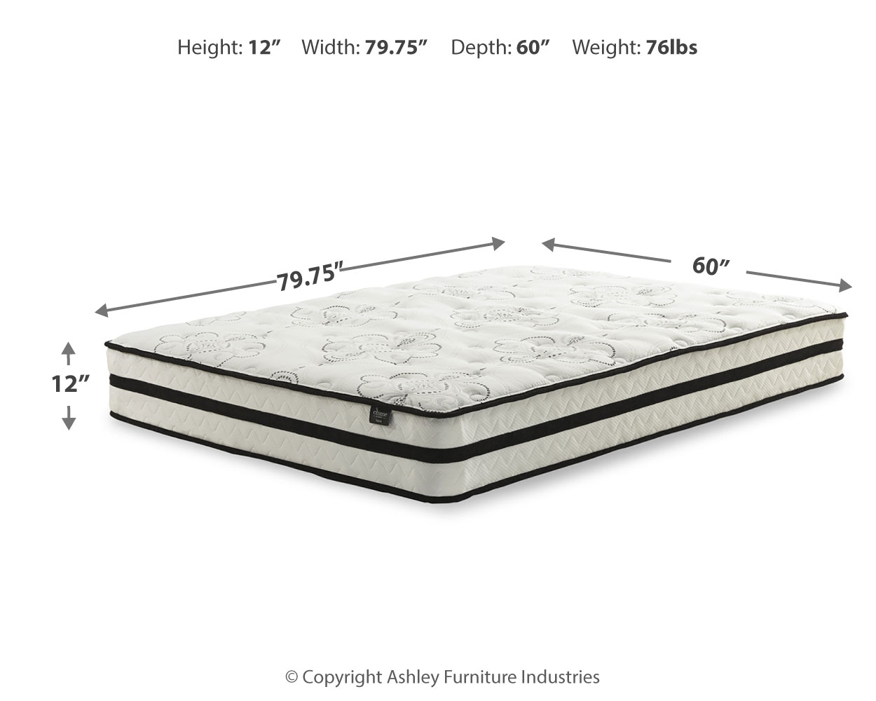Chime 12 Inch Hybrid - Ultra Plush Hybrid Mattress - Image 24