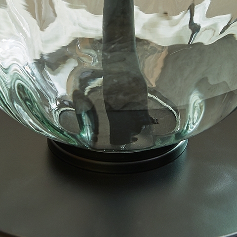 Airbal - Glass Table Lamp (Set of 2) - Clear / Black - Image 5