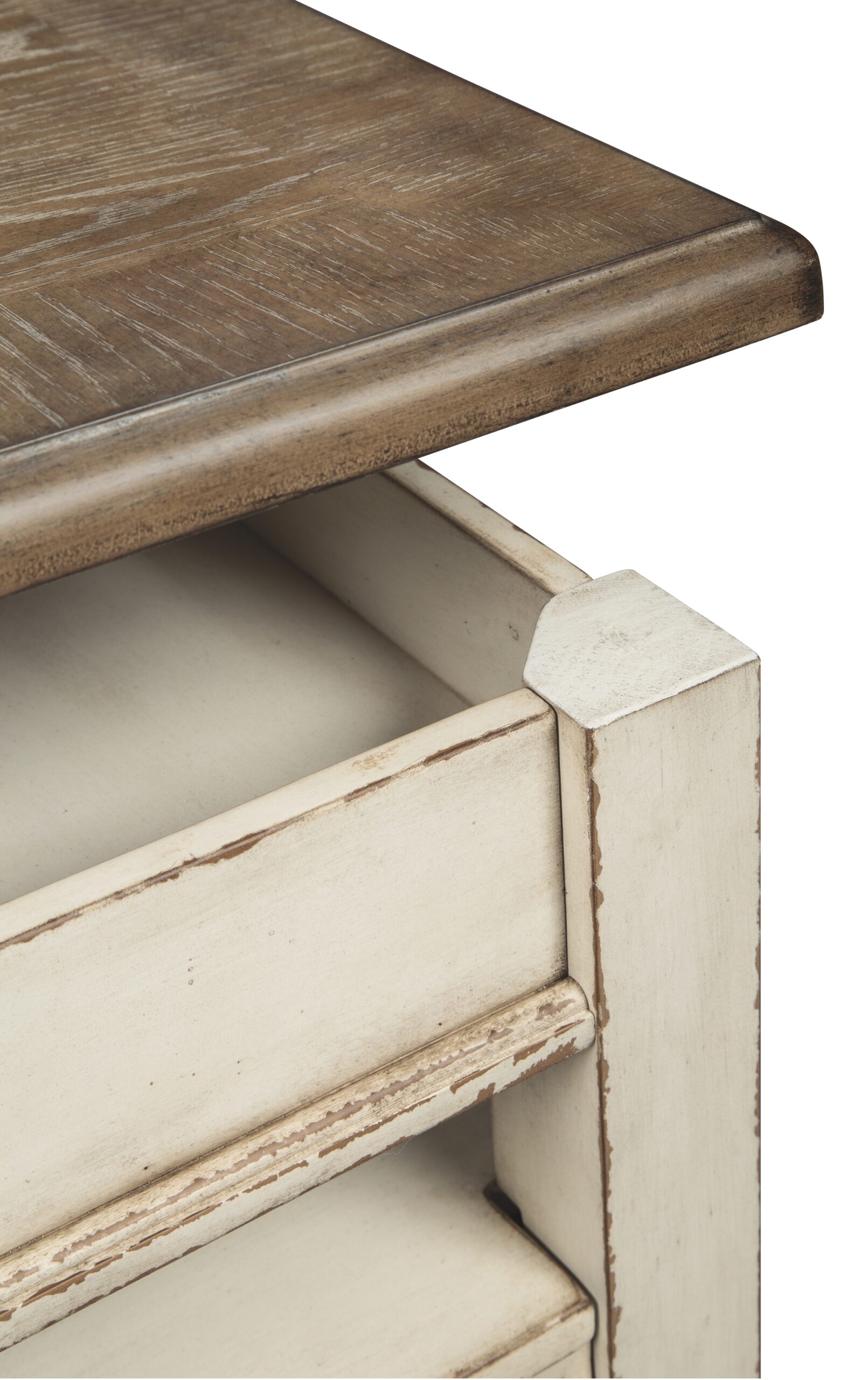 Realyn - Lift Top Cocktail Table - White / Brown - Image 9