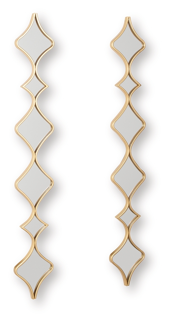Harriswood - Accent Mirror Set (Set of 2) - Gold Finish - Image 3