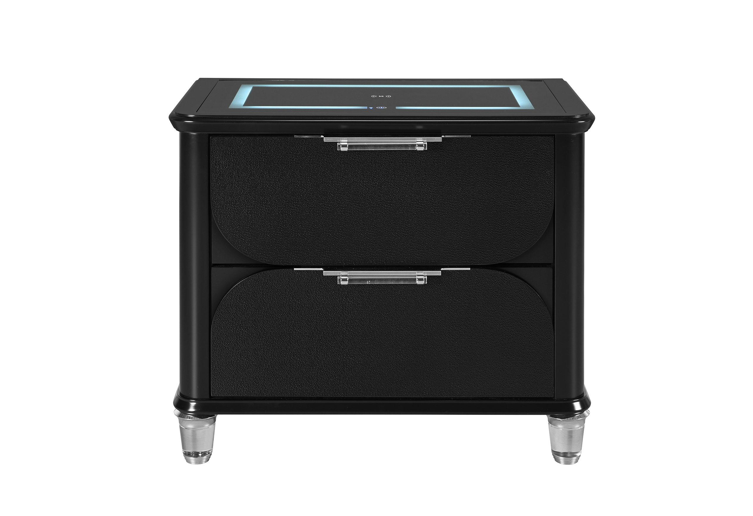 Lando - 5 Piece Bedroom Set (Bed, Dresser & Mirror, Nightstand, Chest) - Black - Image 6