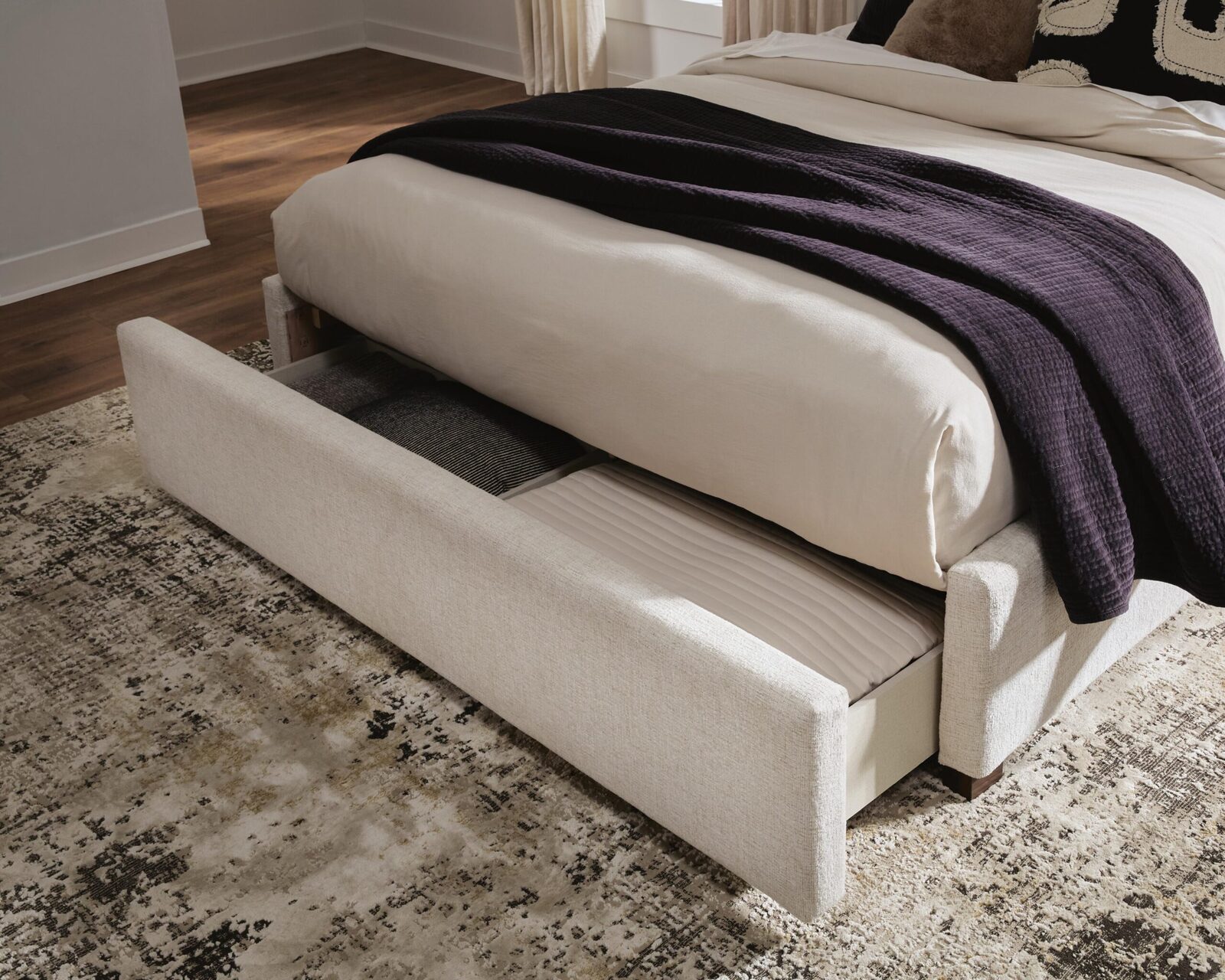 Brizmore - Queen Upholstered Storage Bed - Beige - Image 8