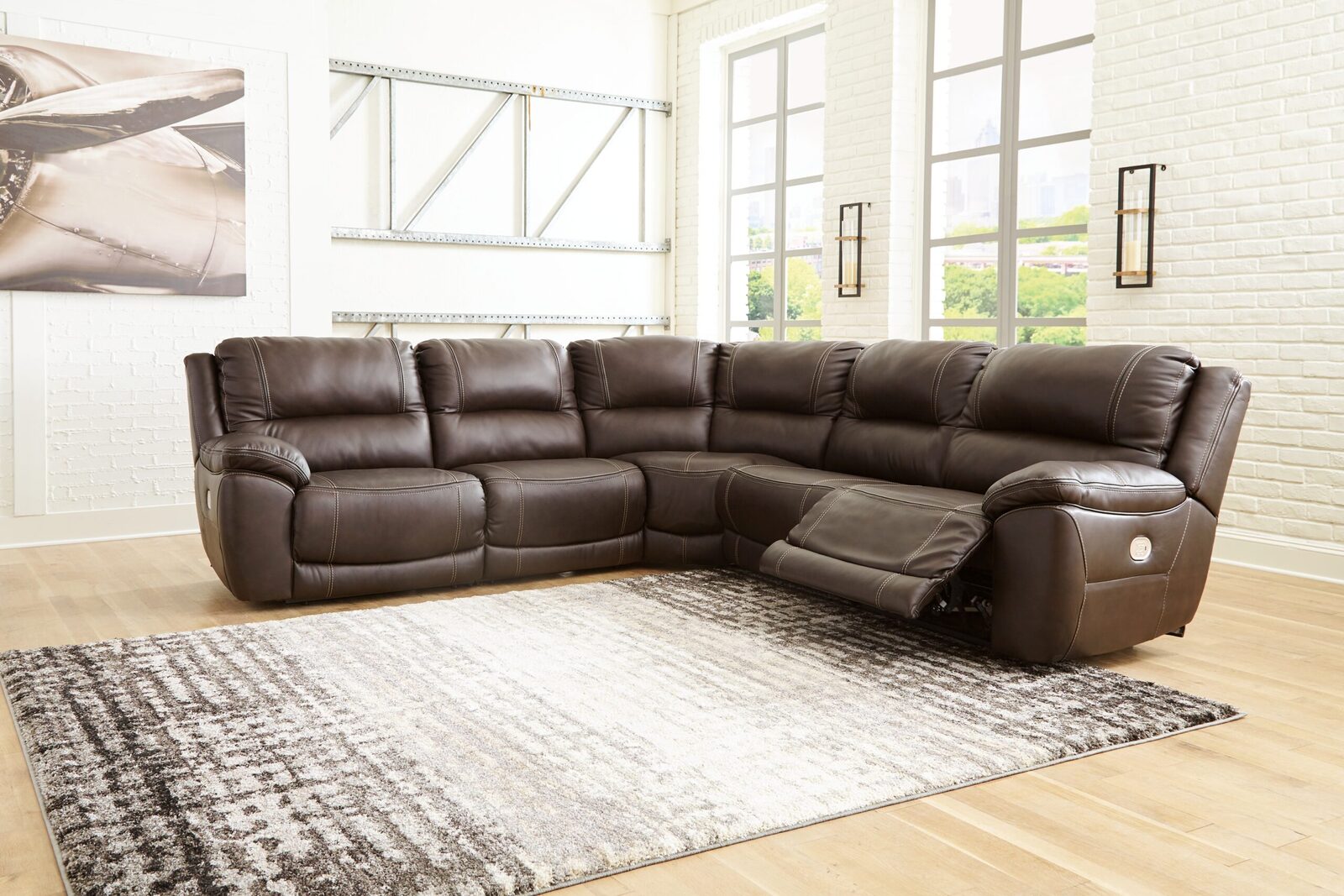Dunleith - 5 Piece Power Reclining Sectional - Image 2