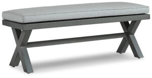 Elite Park - Bench With Cushion - Gray