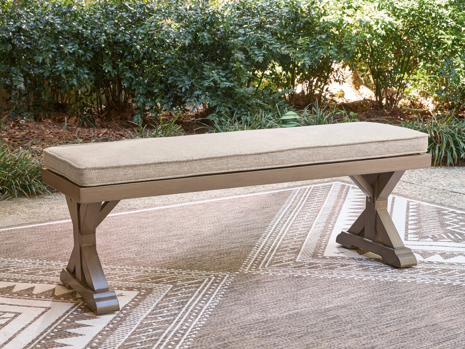 Laguna Heights - Bench With Cushion - Beige - Image 2