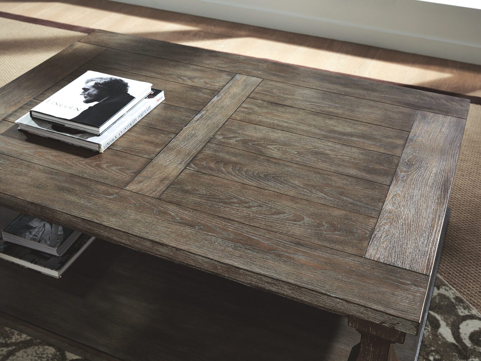 Johnelle - Rectangular Cocktail Table - Gray - Image 7