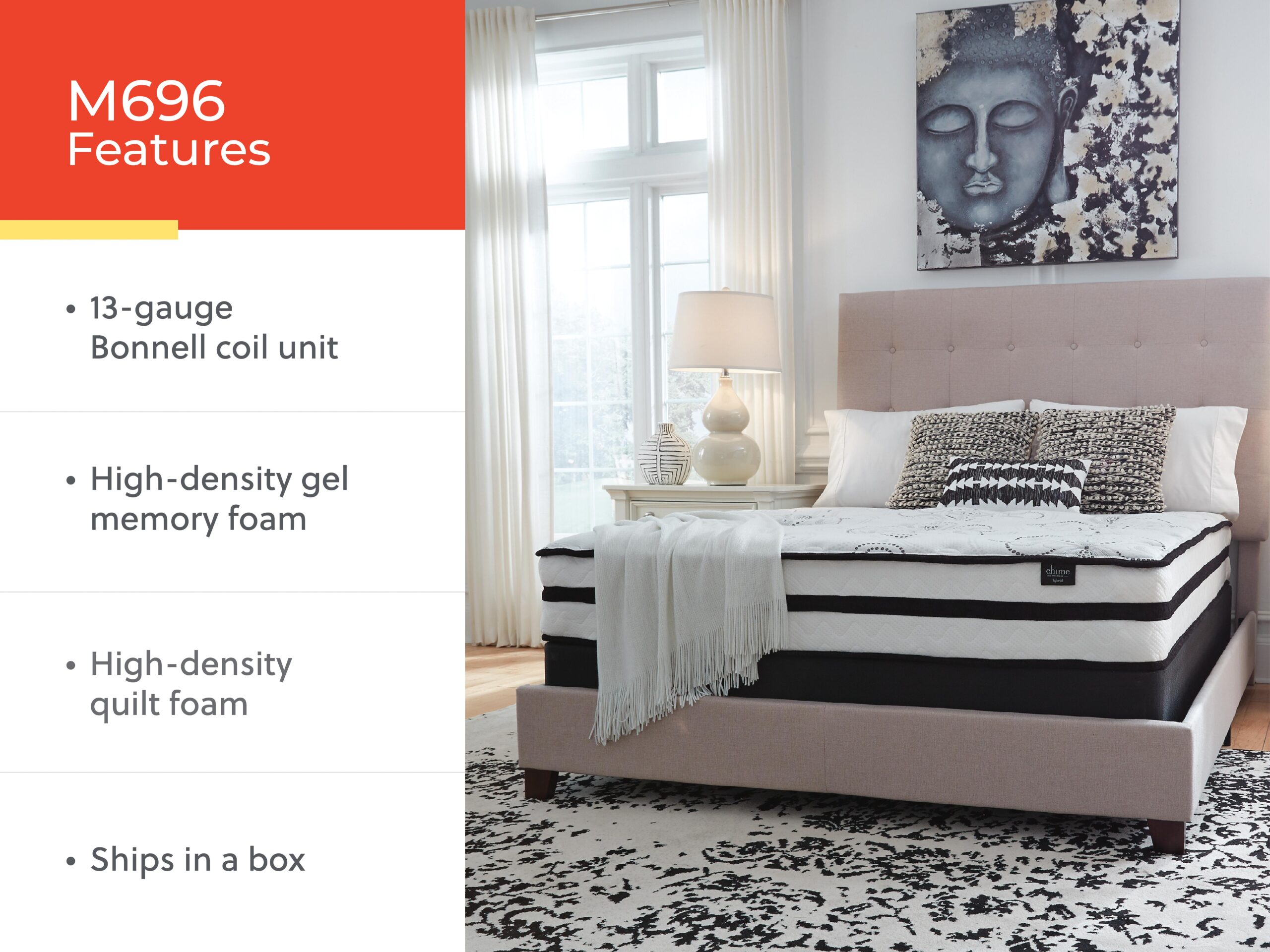 Chime 10 Inch Hybrid - Medium Hybrid Mattress - Image 22