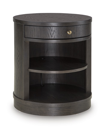 Leighmour - Accent Table - Dark Brown