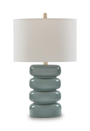 Clayard - Ceramic Table Lamp - Gray Blue