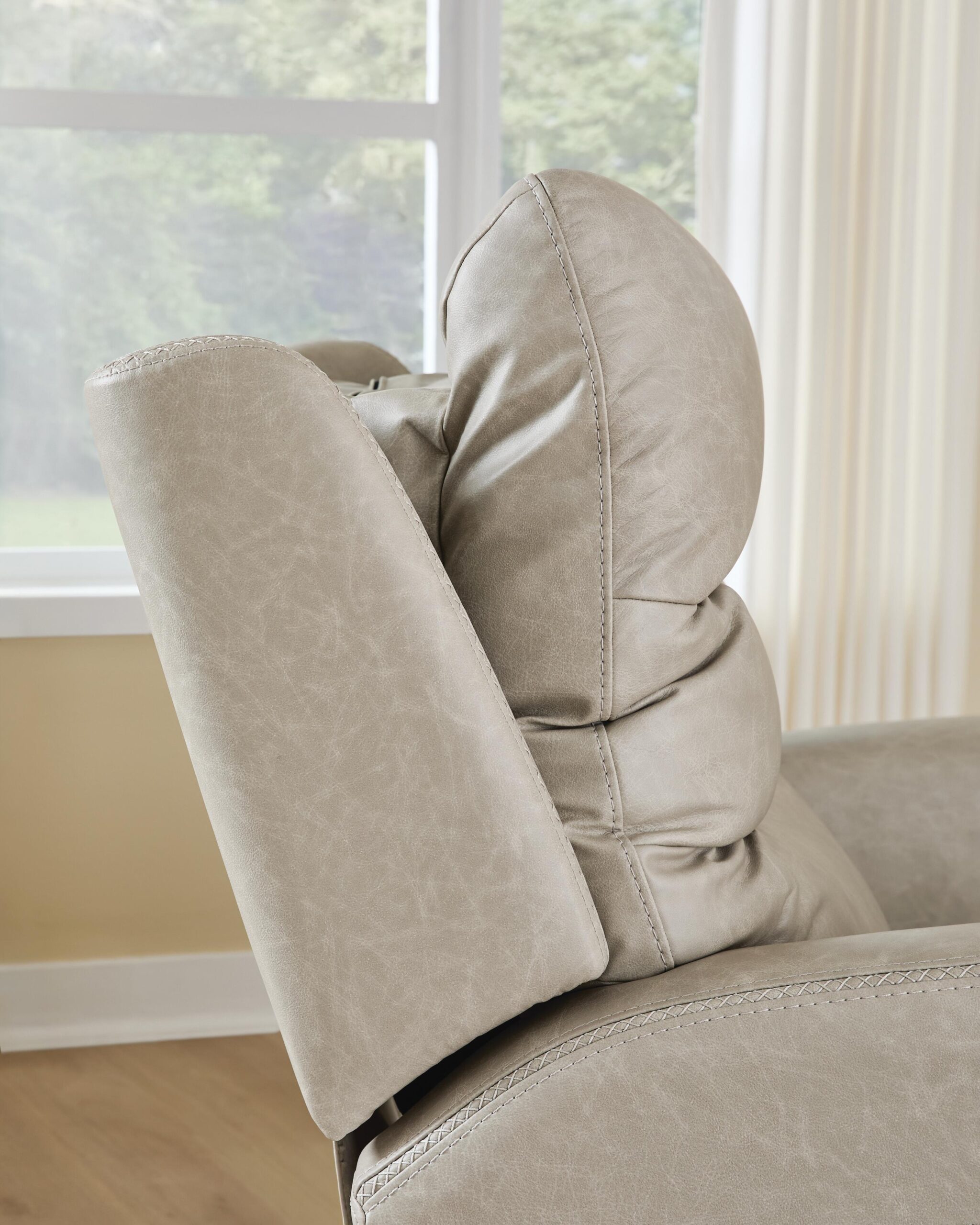 Motion-Max - Swivel Glider Power Recliner - Stonewash - Image 8